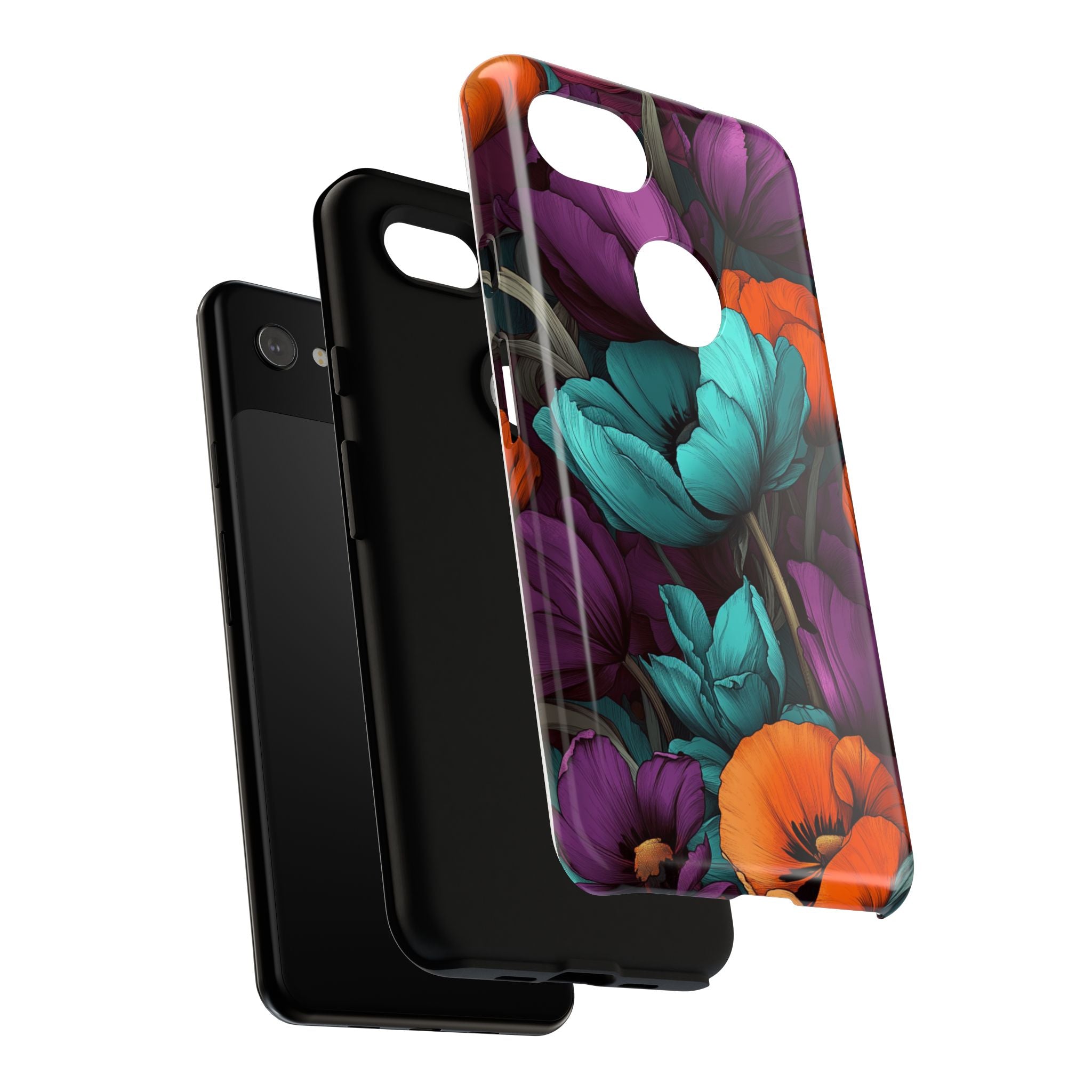 Floral Phone Case - Vibrant Flower Tough Case