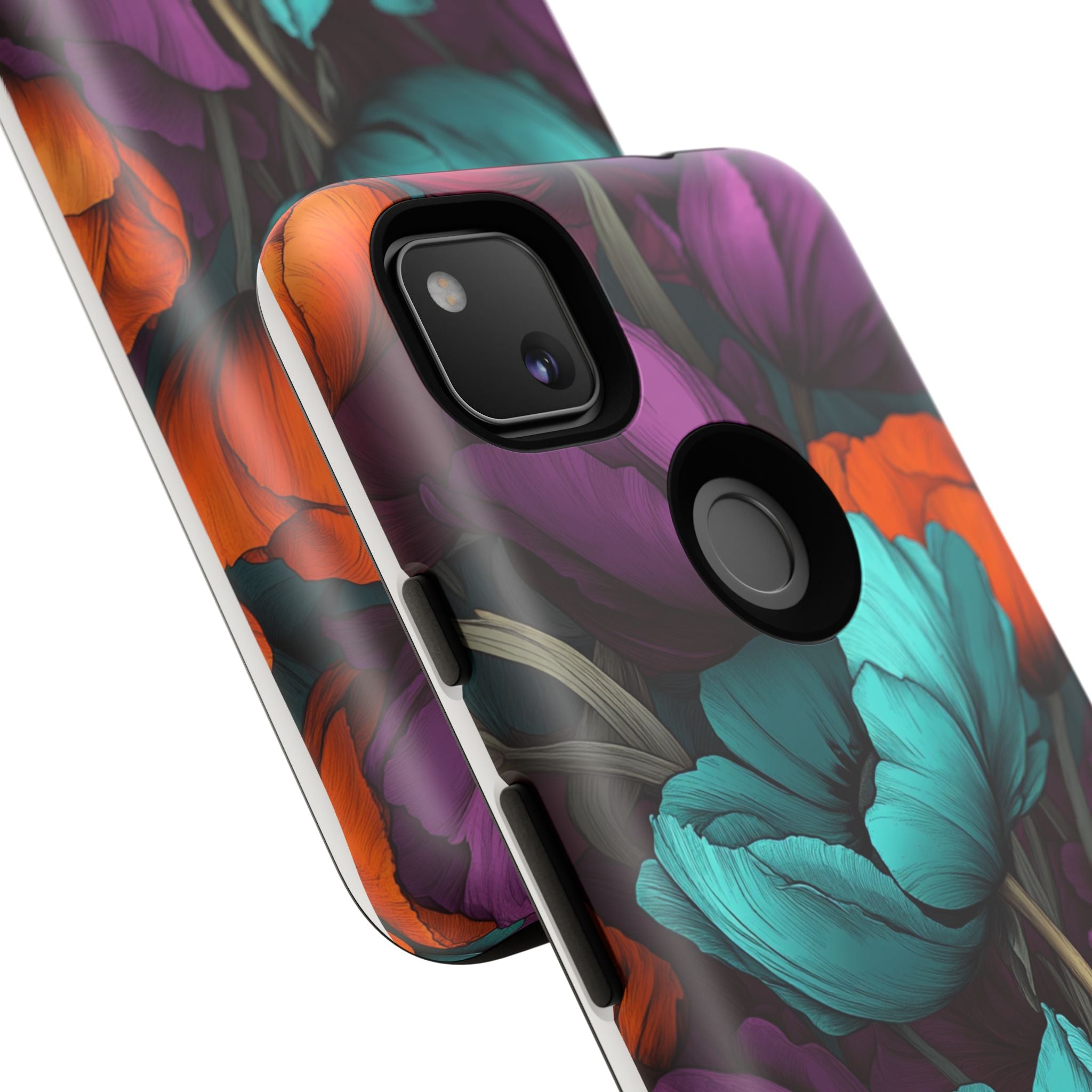 Floral Phone Case - Vibrant Flower Tough Case