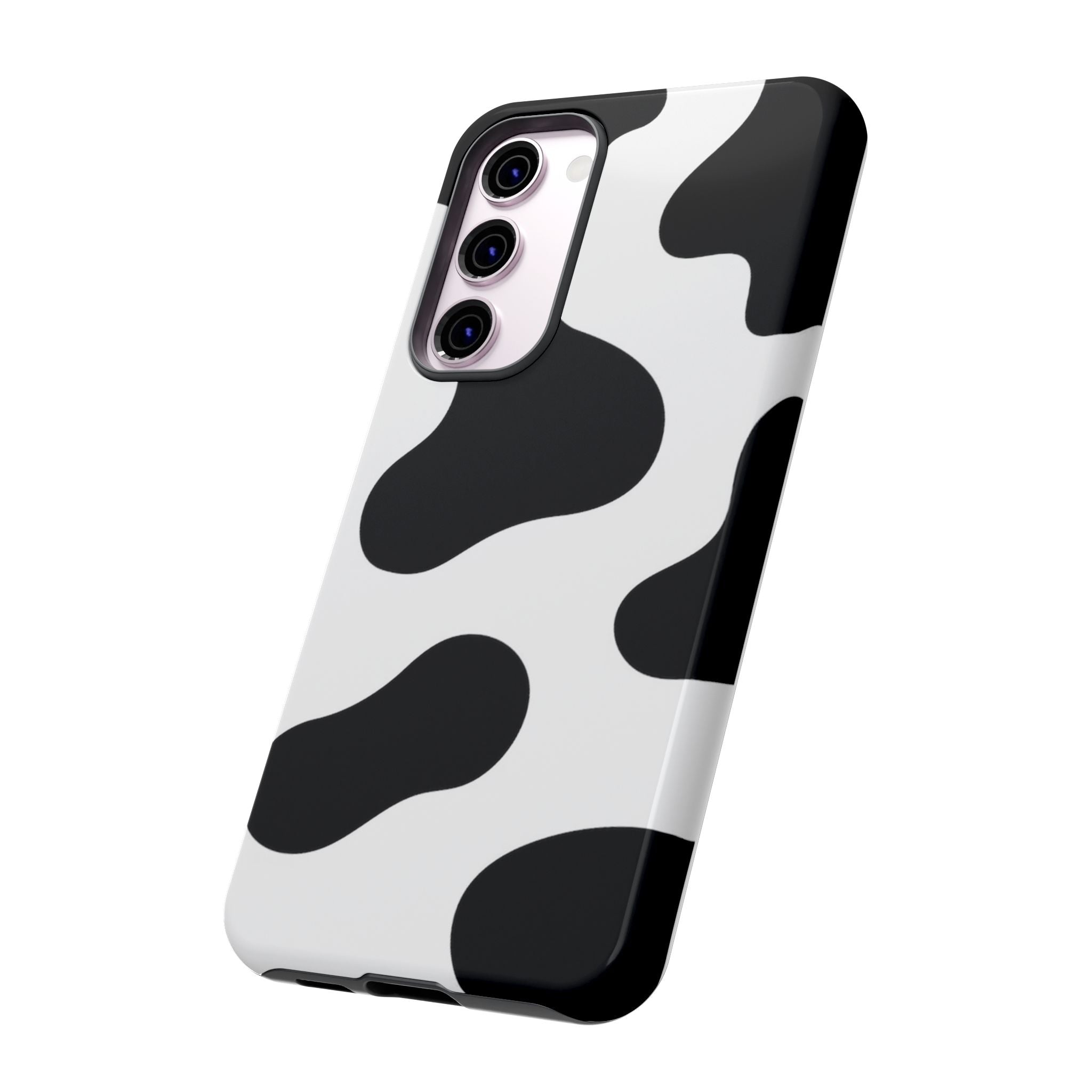 Black and White Cow Print Phone Case, Cute Tough Cases, Animal Print Case, Stylish Smartphone Accessories, Cow Lover Gift