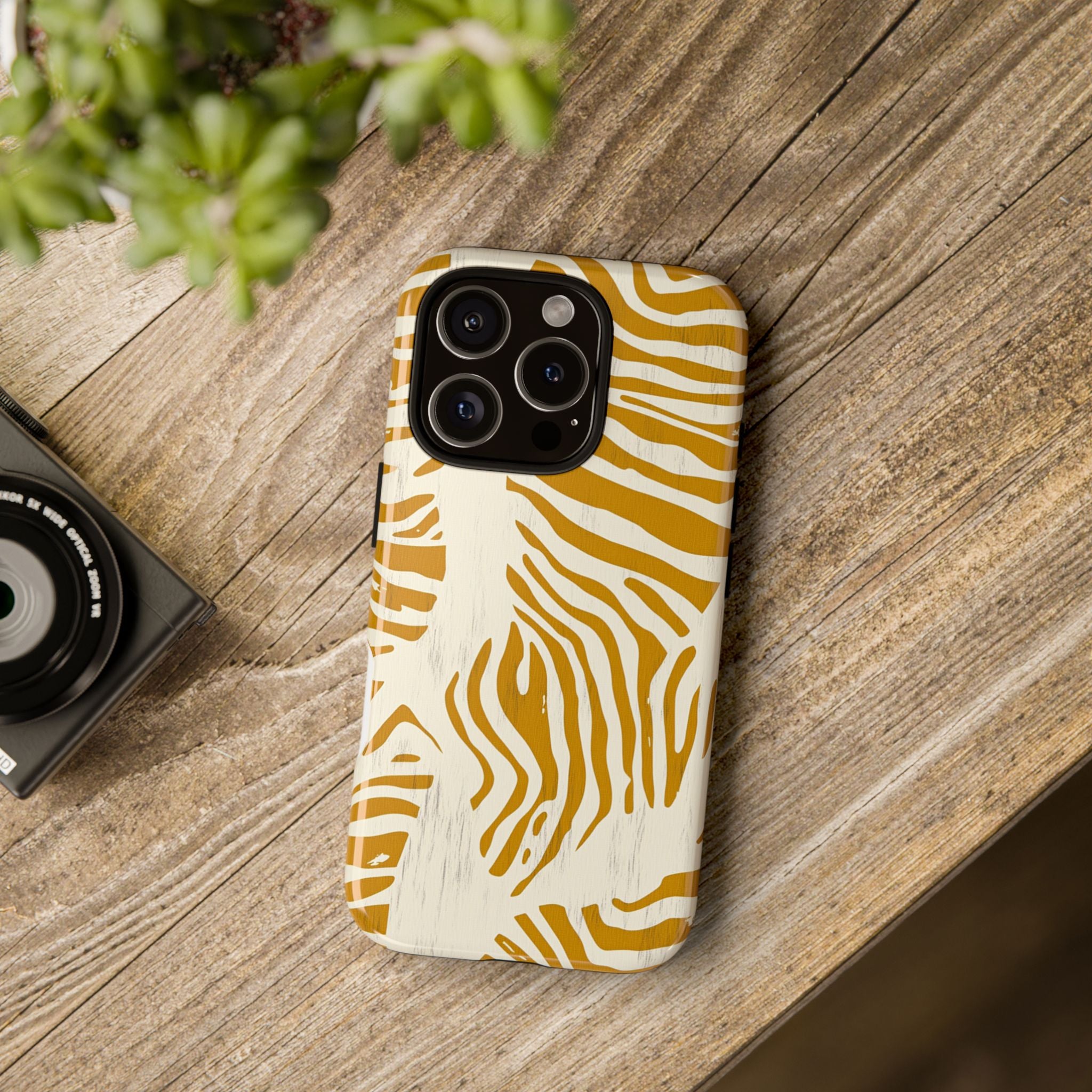 Stylish Phone Case with Zebra Print