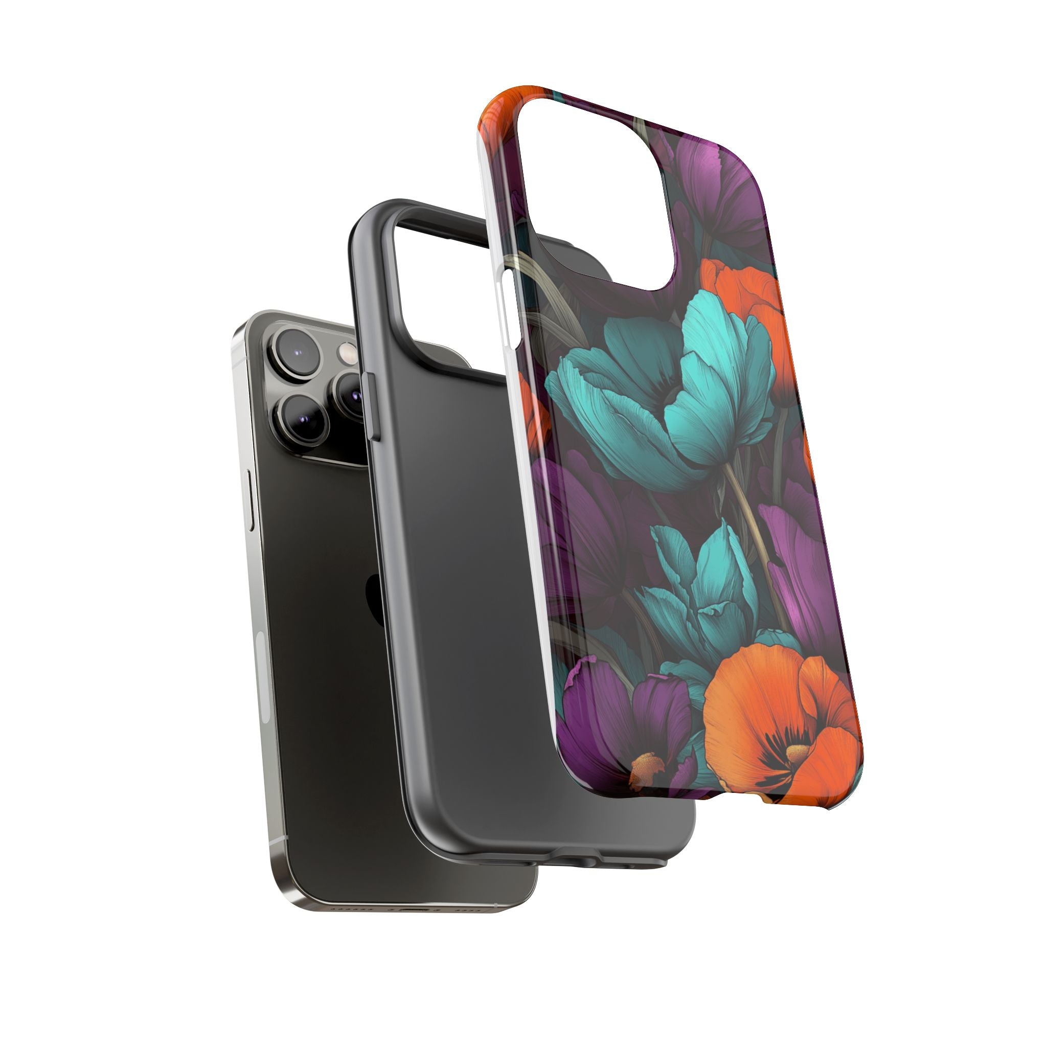 Floral Phone Case - Vibrant Flower Tough Case