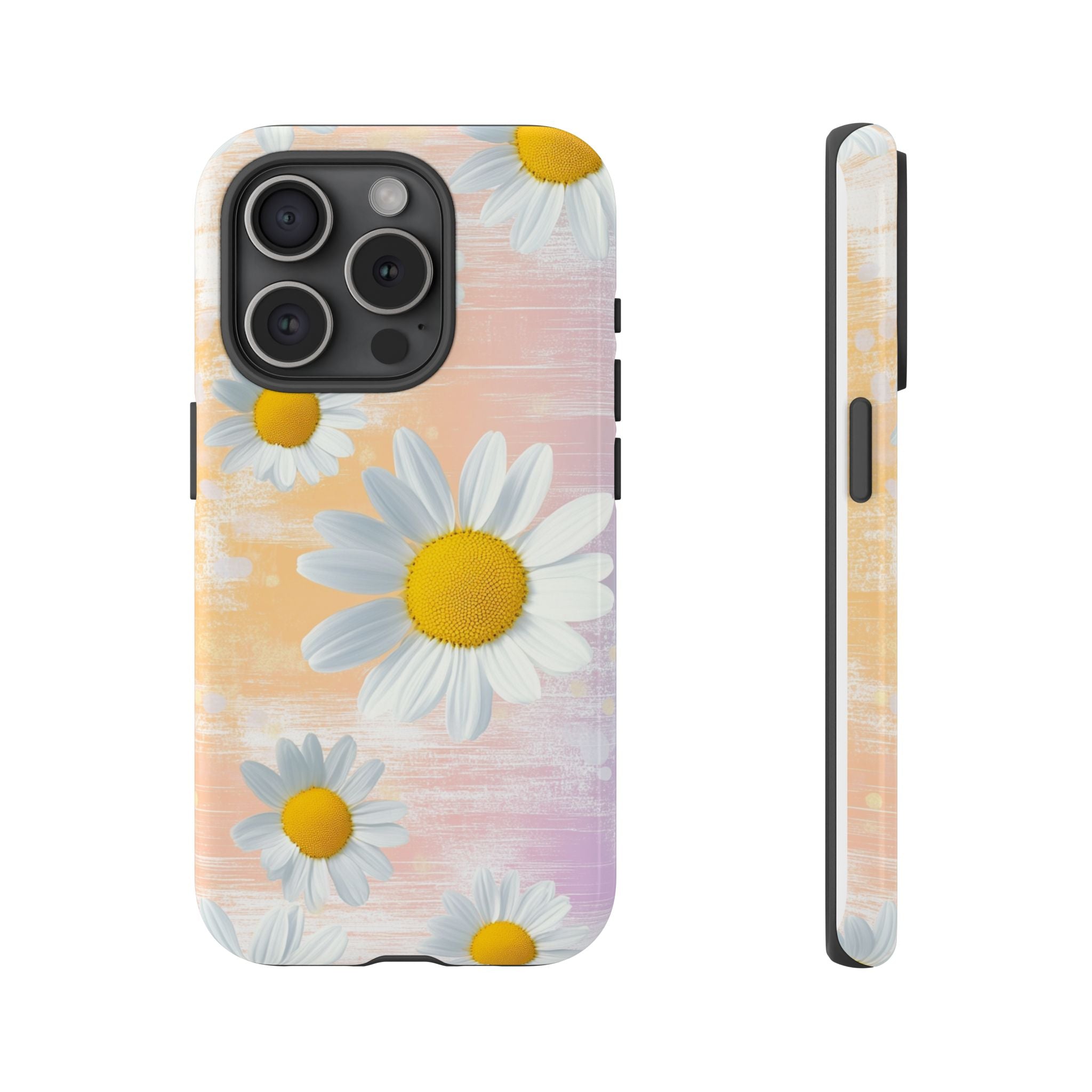 Daisy Phone Case - Floral Tough Case for Nature Lovers