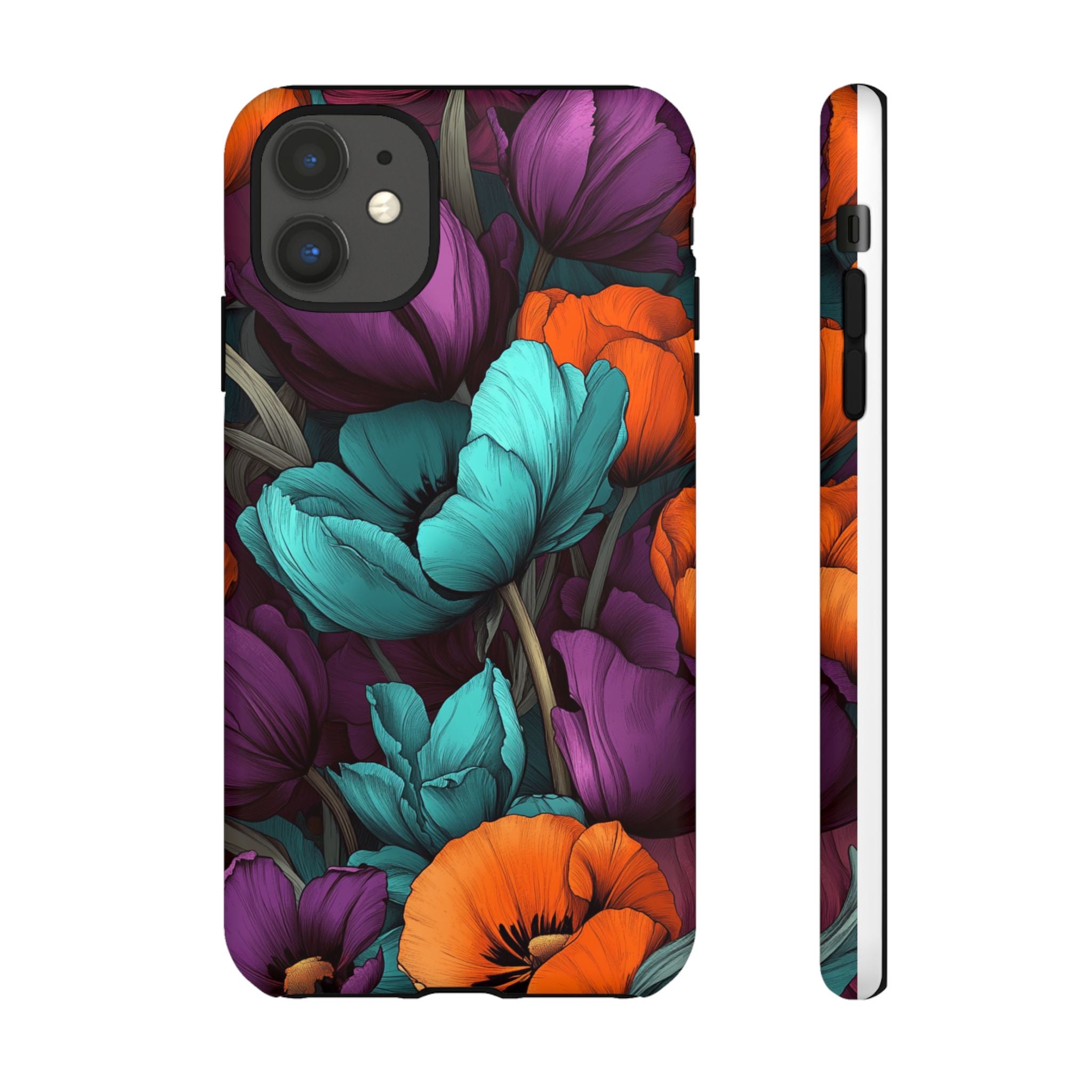 Floral Phone Case - Vibrant Flower Tough Case