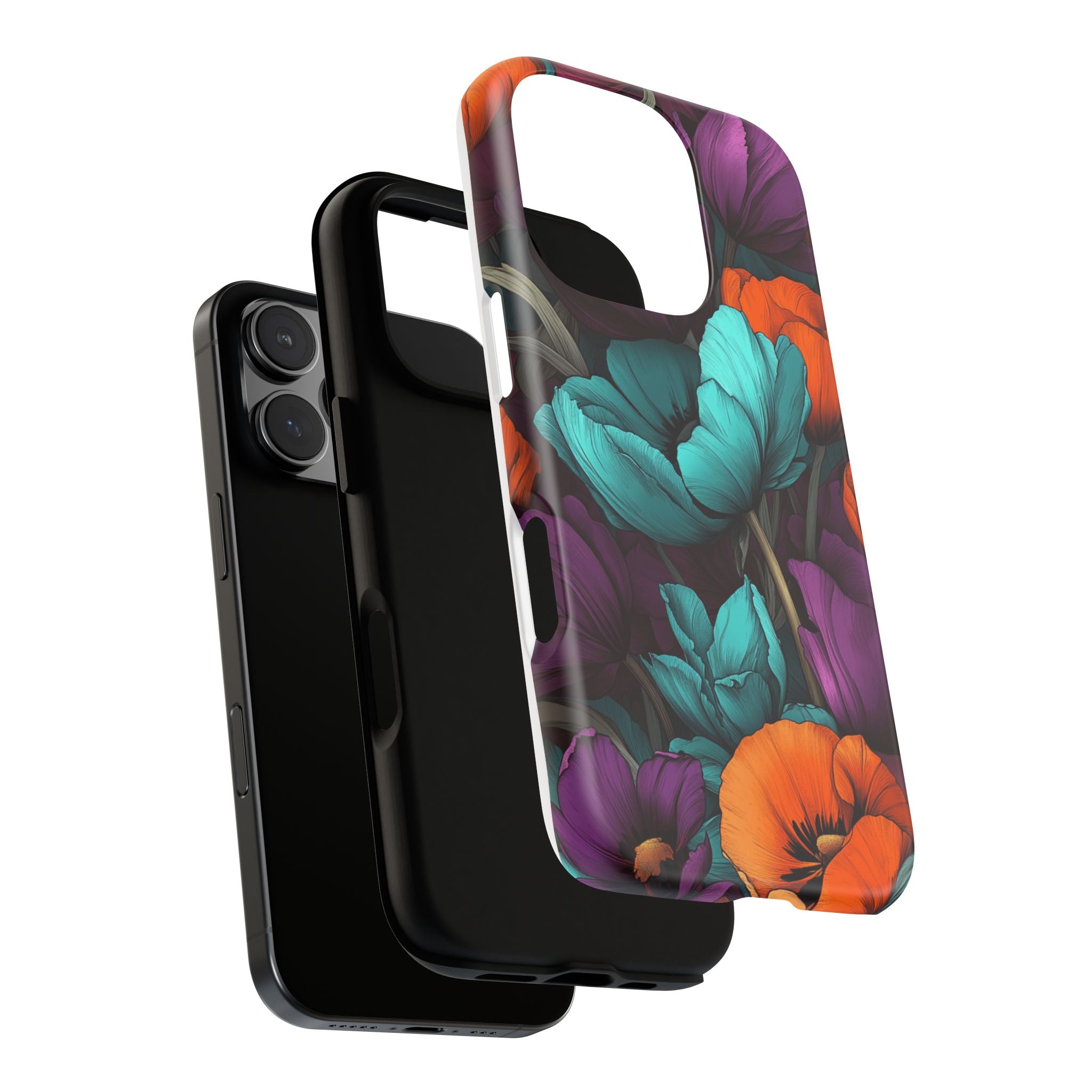 Floral Phone Case - Vibrant Flower Tough Case