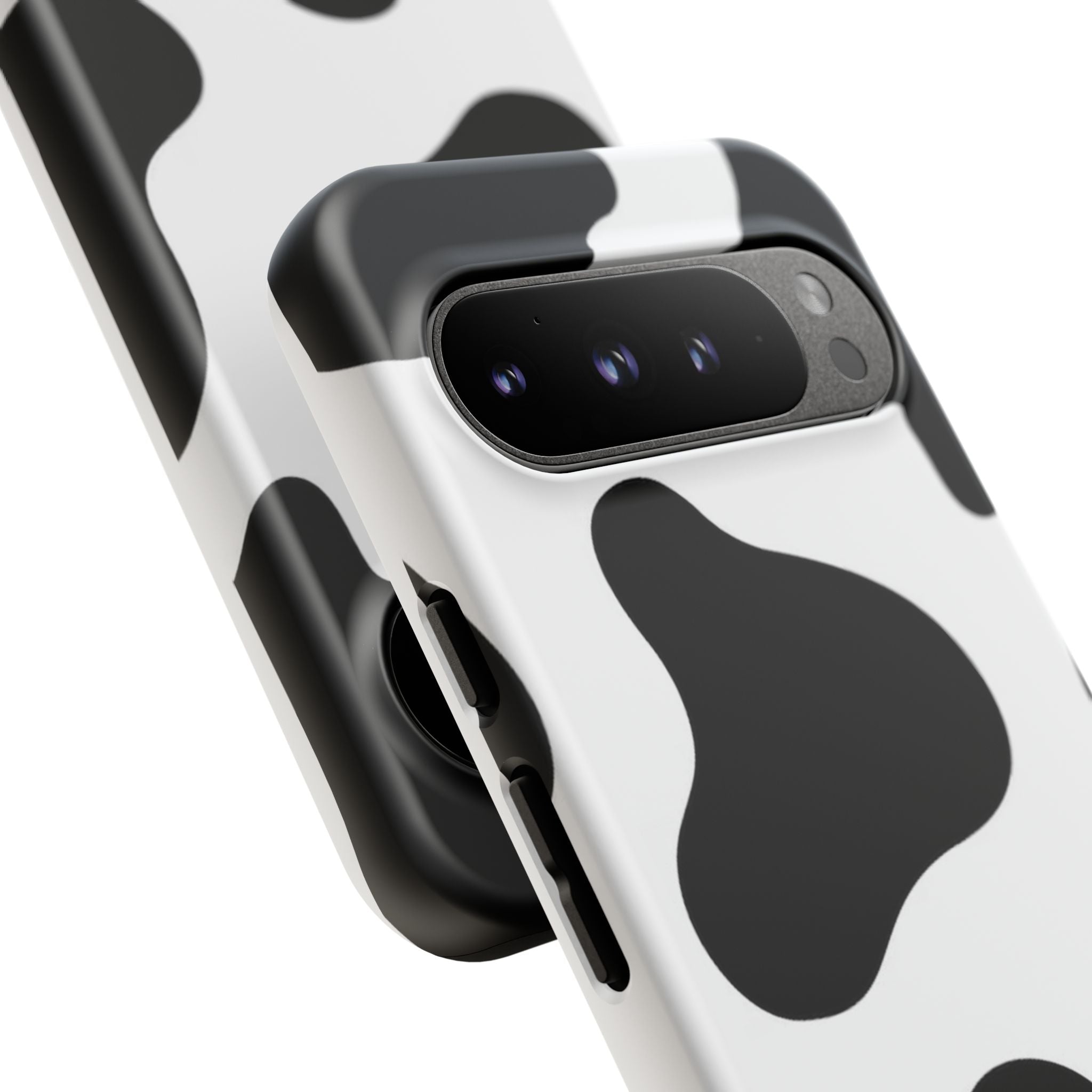 Black and White Cow Print Phone Case, Cute Tough Cases, Animal Print Case, Stylish Smartphone Accessories, Cow Lover Gift