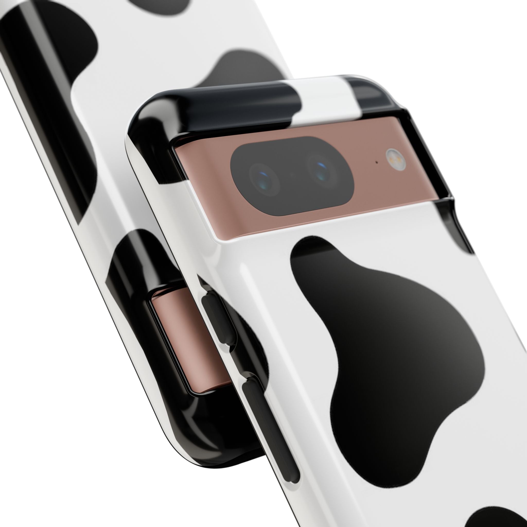 Black and White Cow Print Phone Case, Cute Tough Cases, Animal Print Case, Stylish Smartphone Accessories, Cow Lover Gift