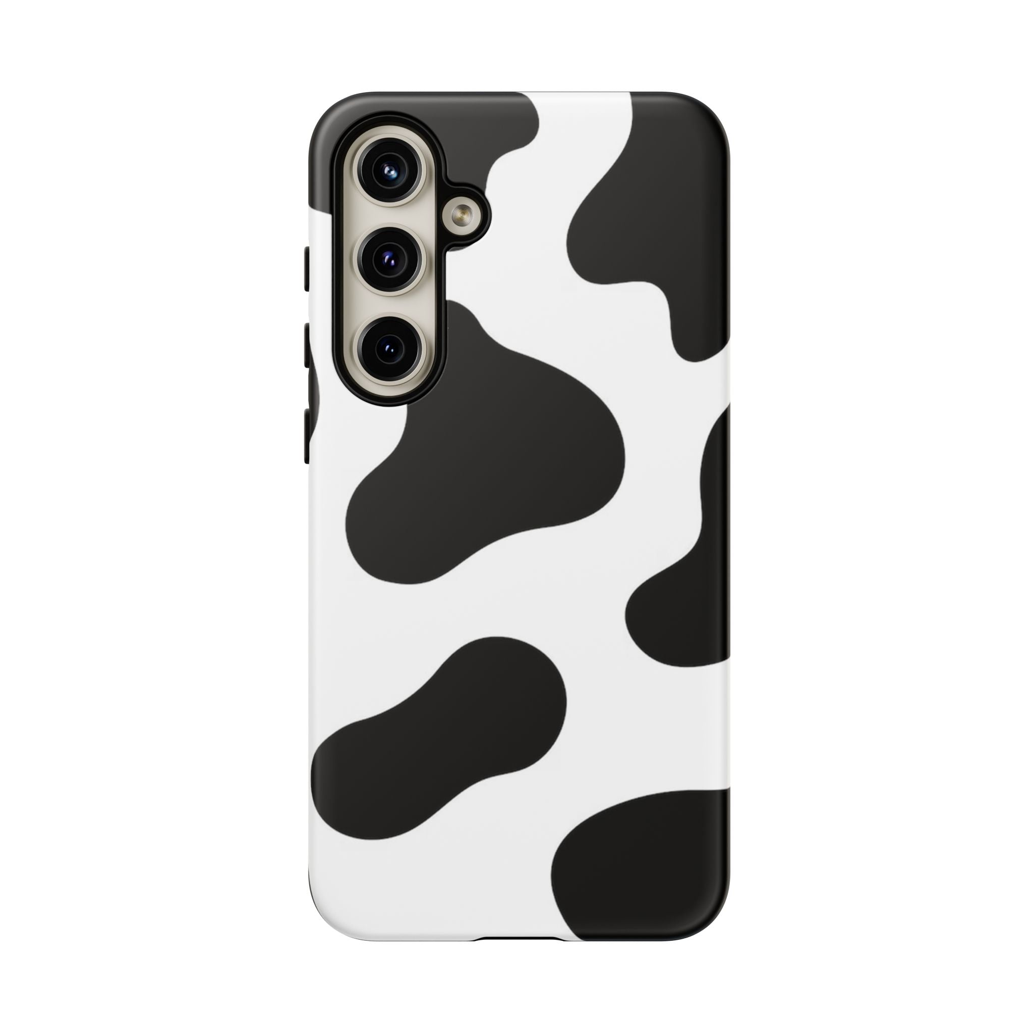 Black and White Cow Print Phone Case, Cute Tough Cases, Animal Print Case, Stylish Smartphone Accessories, Cow Lover Gift