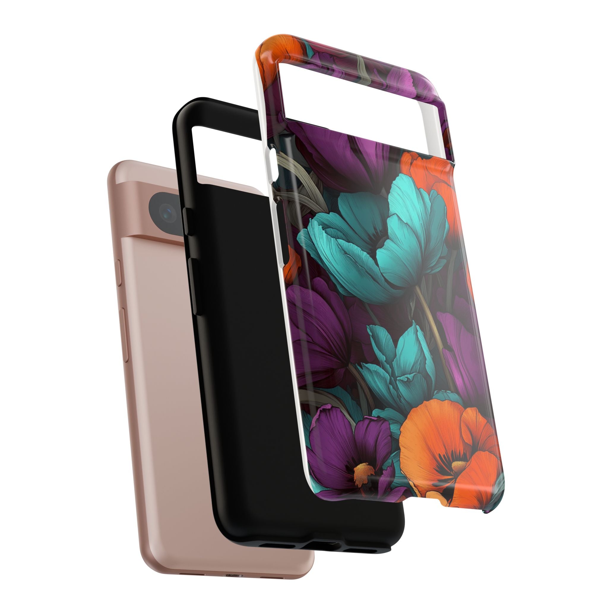 Floral Phone Case - Vibrant Flower Tough Case
