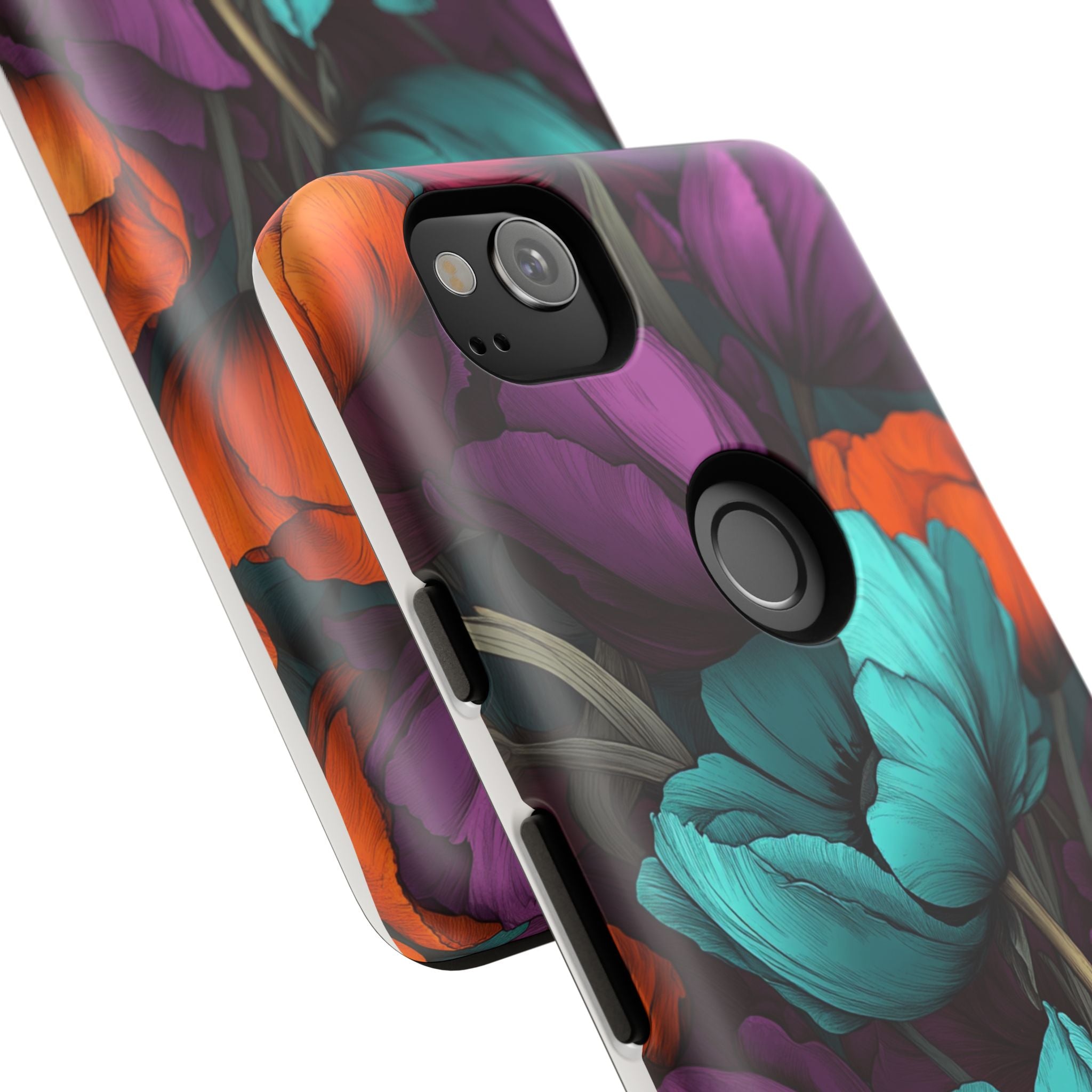Floral Phone Case - Vibrant Flower Tough Case