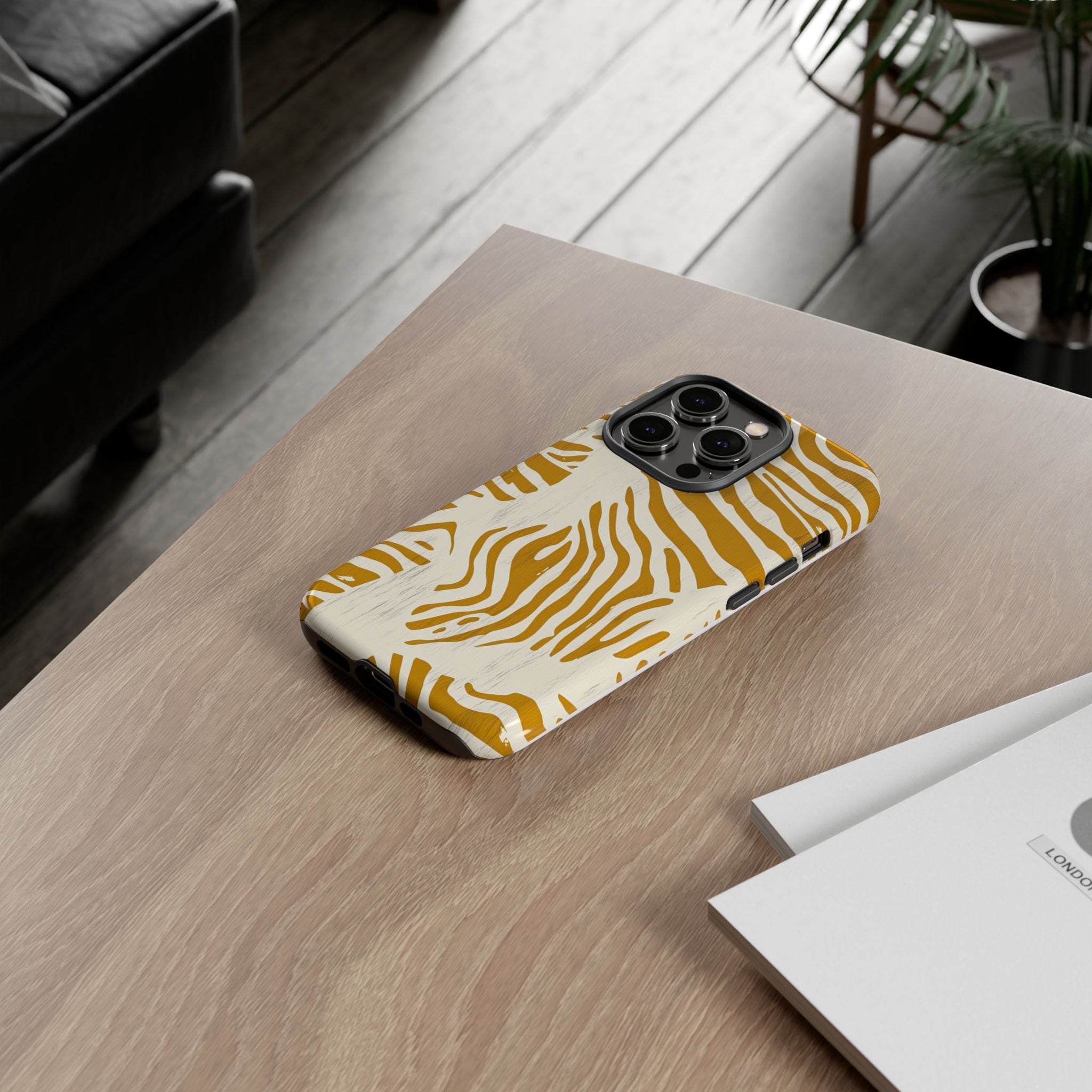 Stylish Phone Case with Zebra Print