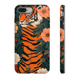 Tough Cases: Floral Tiger Phone Case