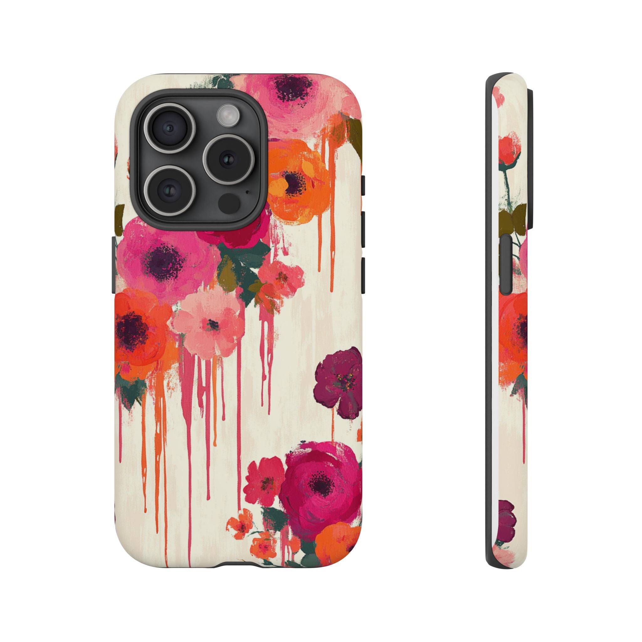 Floral Phone Case - Tough Cases with Vibrant Flower Design