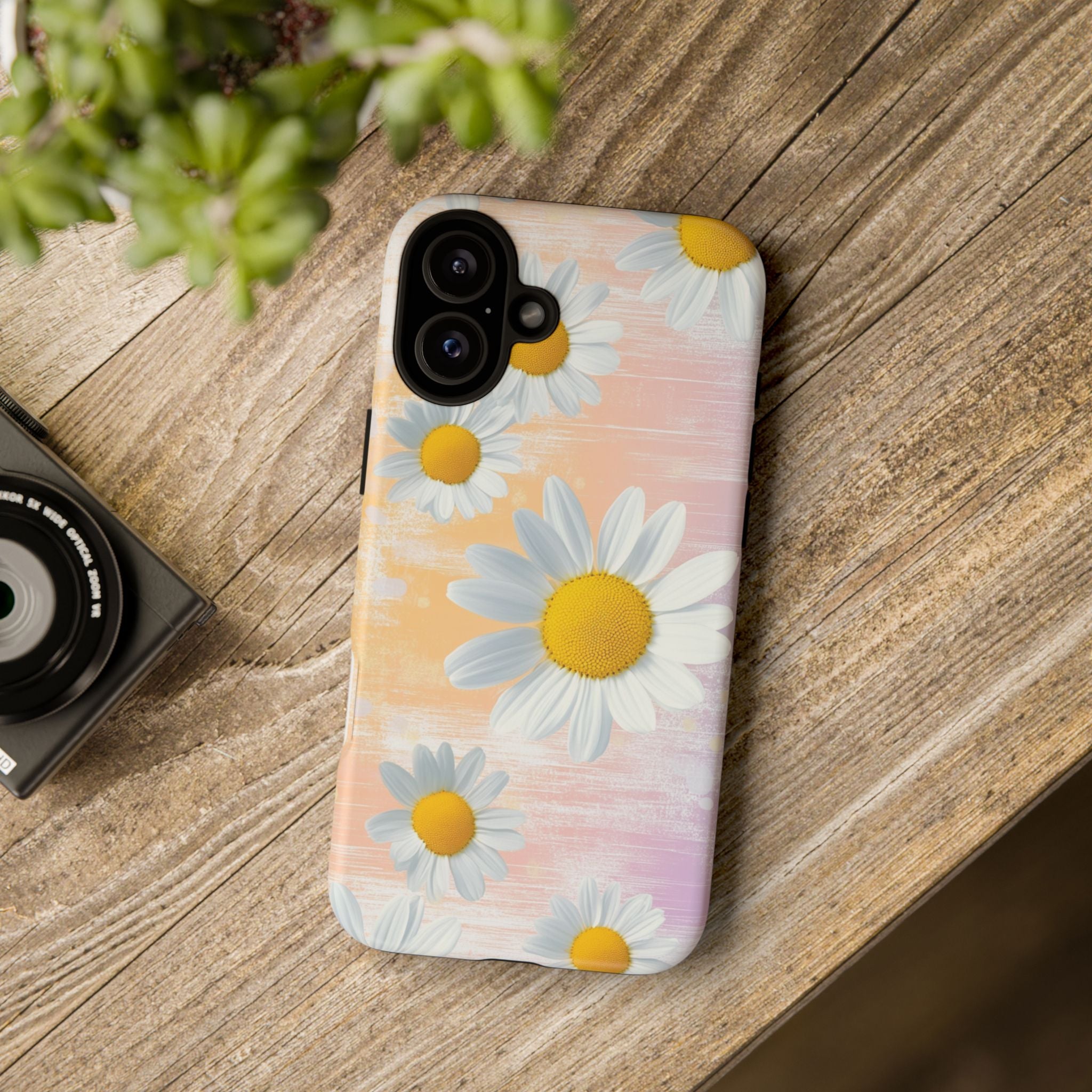 Daisy Phone Case - Floral Tough Case for Nature Lovers