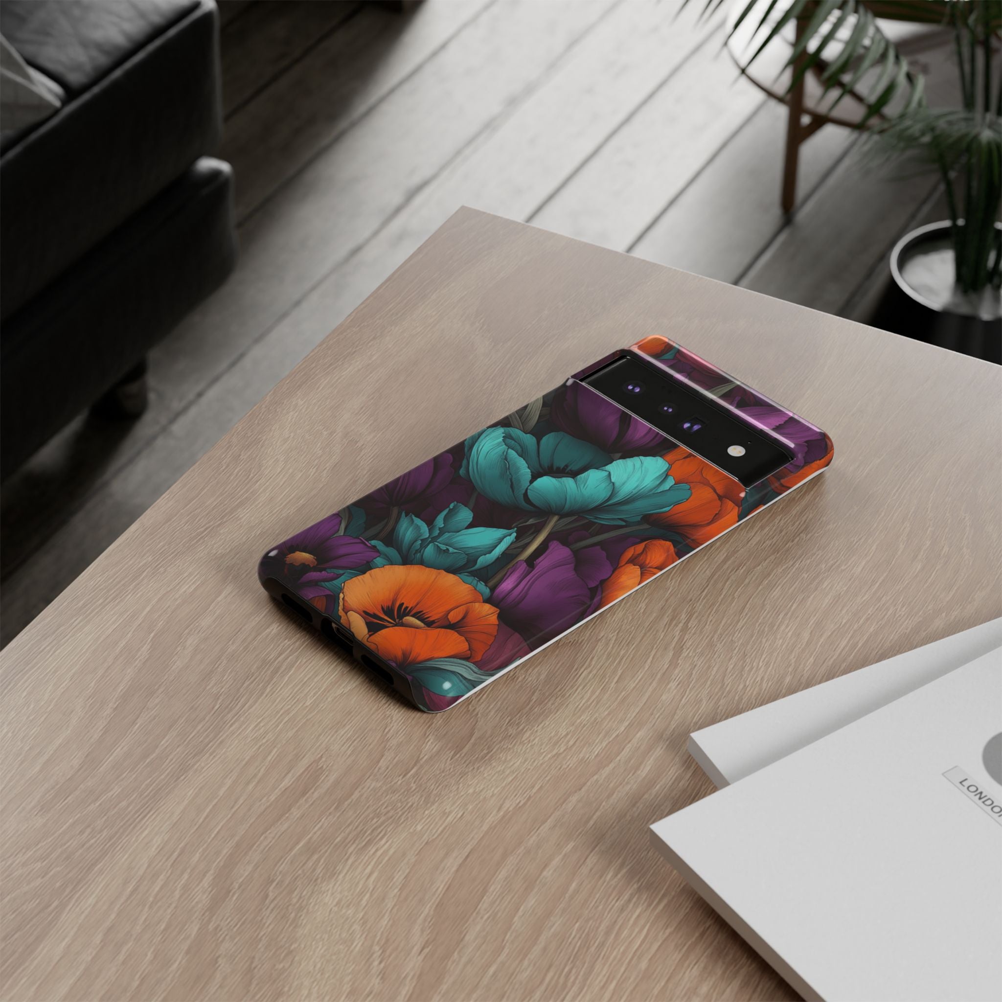 Floral Phone Case - Vibrant Flower Tough Case