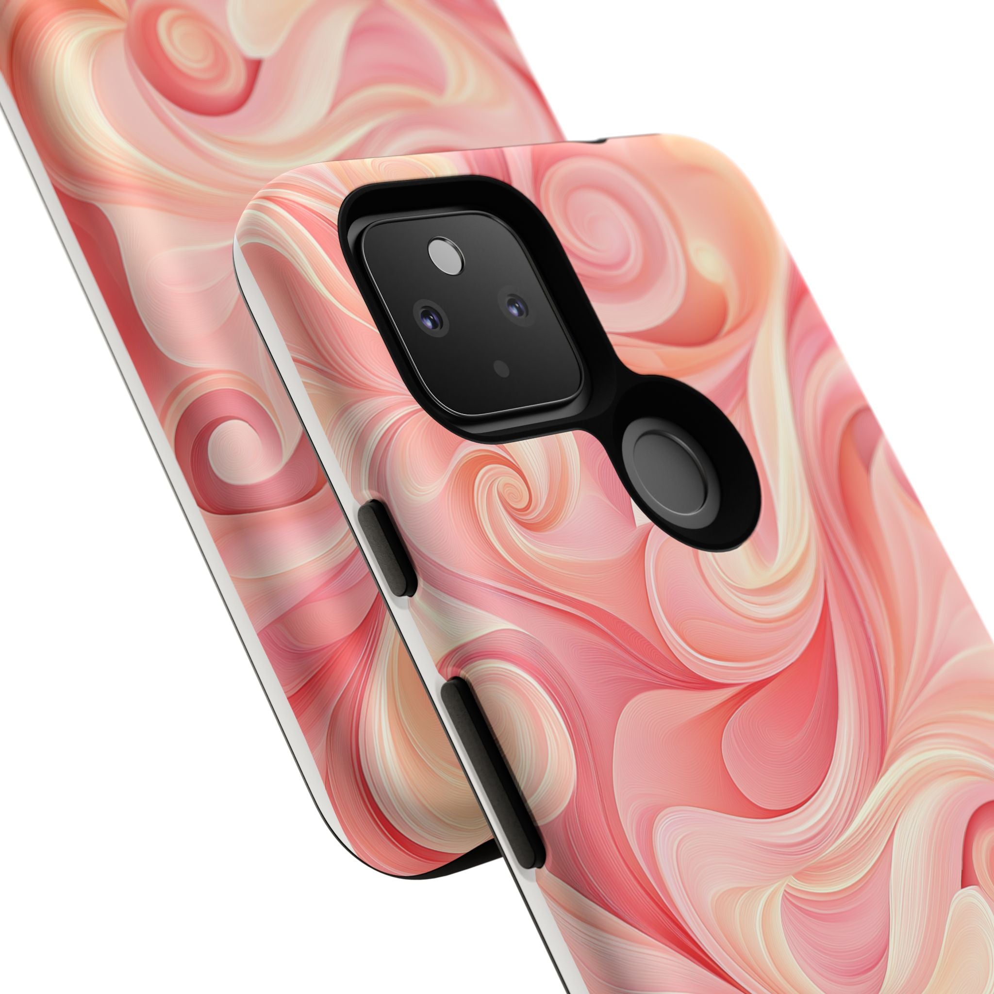 Stylish Phone Case - Tough Cases with Abstract Pink Swirls