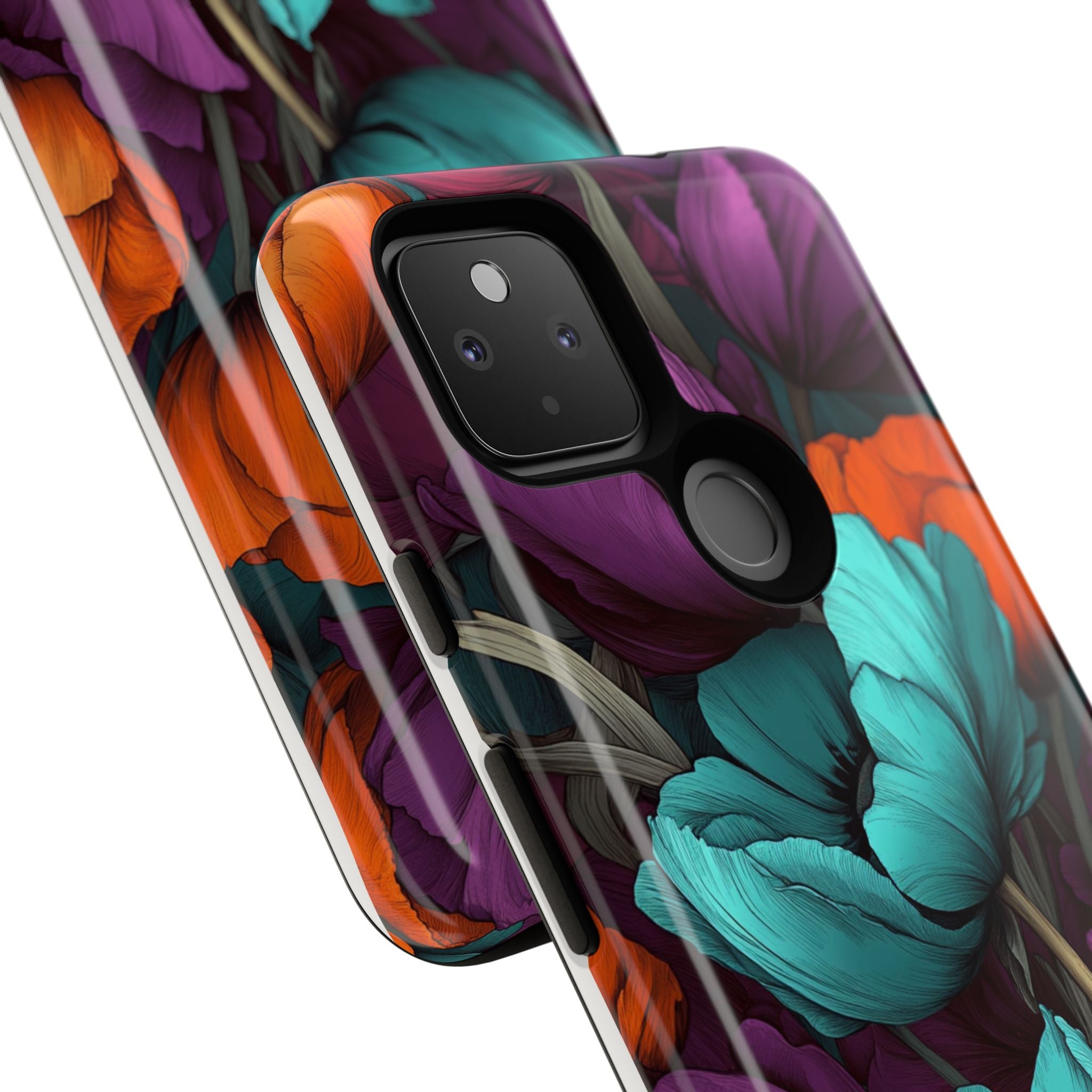 Floral Phone Case - Vibrant Flower Tough Case