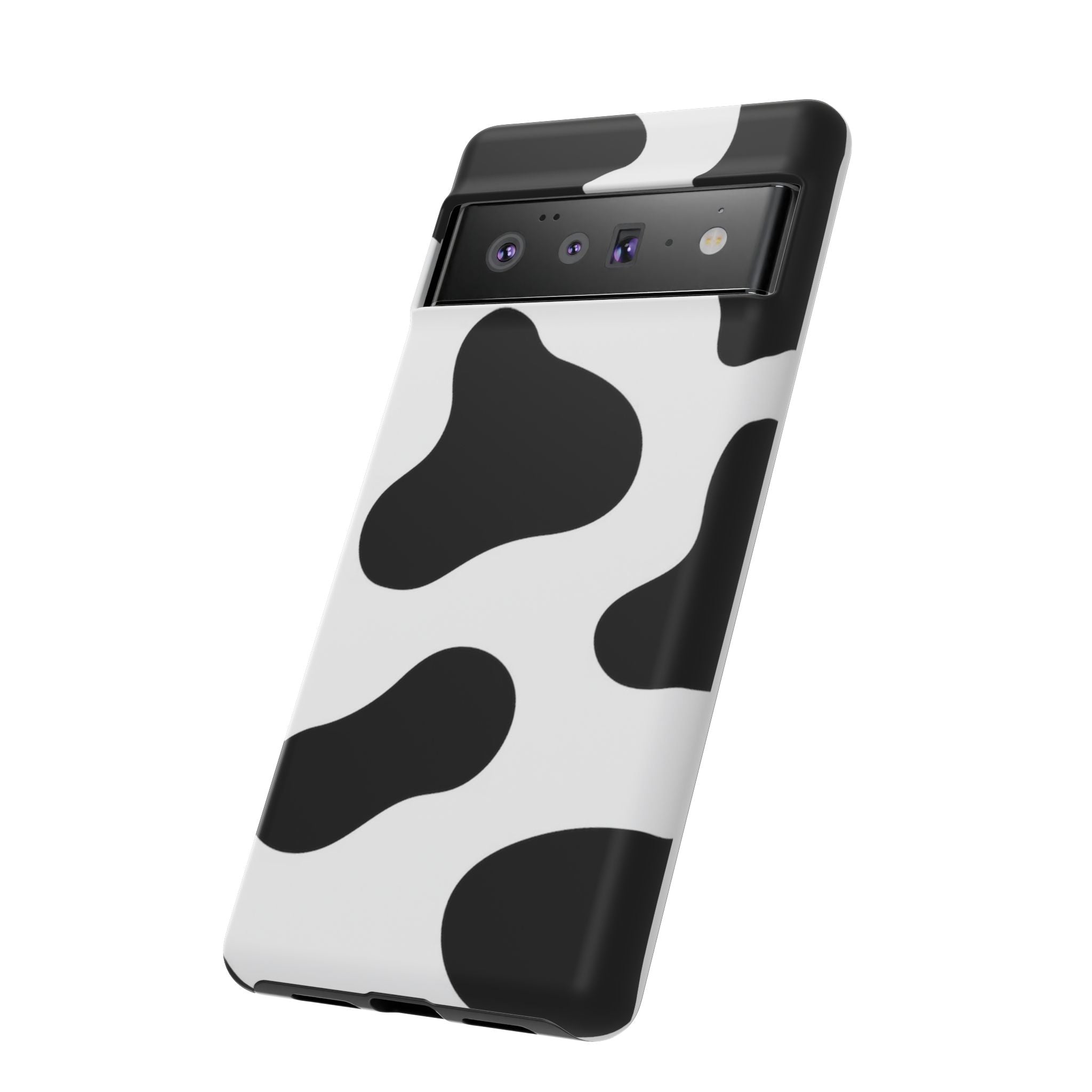 Black and White Cow Print Phone Case, Cute Tough Cases, Animal Print Case, Stylish Smartphone Accessories, Cow Lover Gift