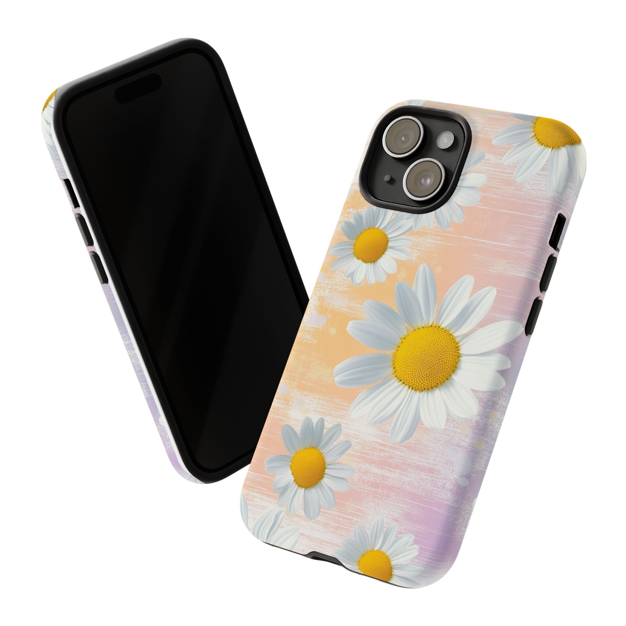 Daisy Phone Case - Floral Tough Case for Nature Lovers
