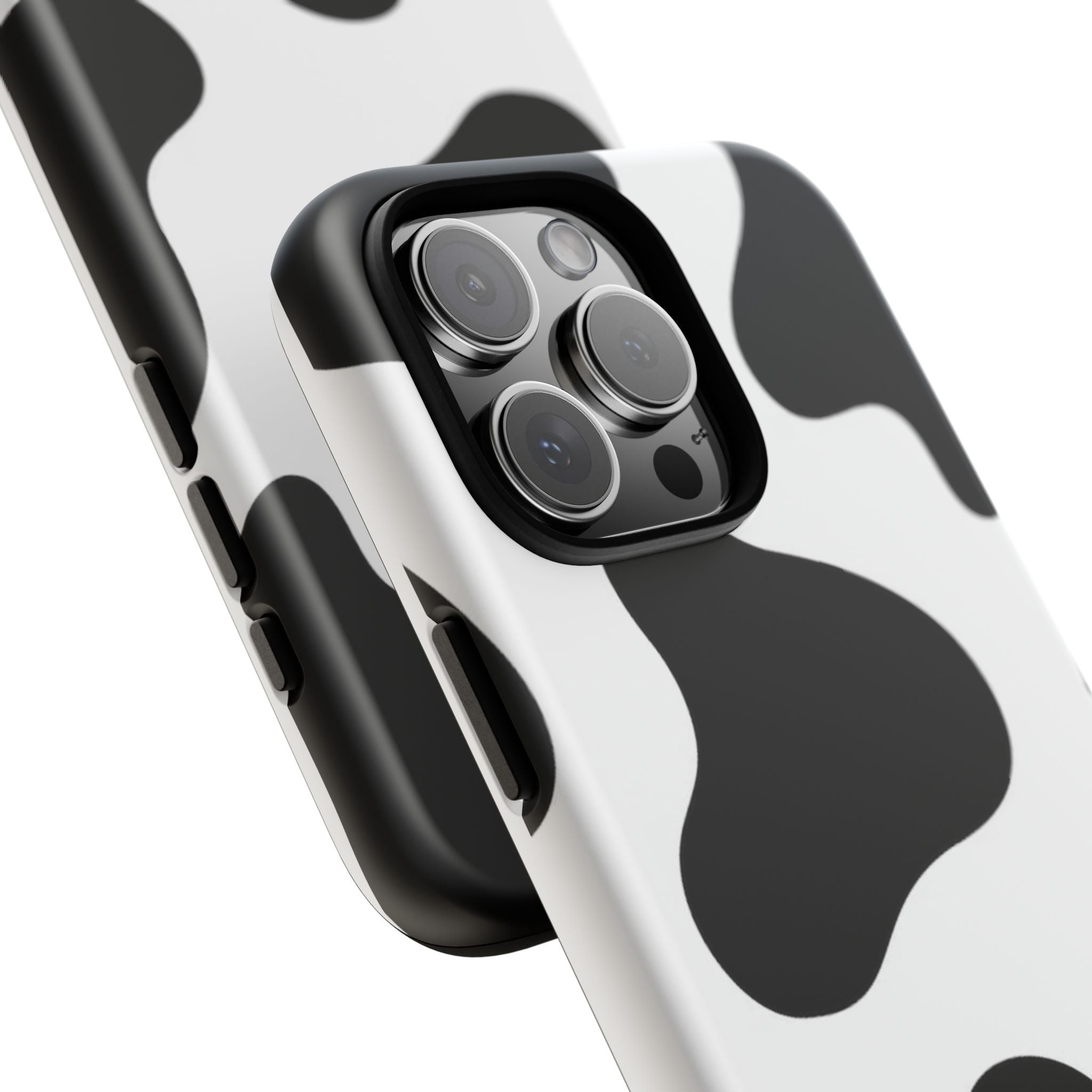 Black and White Cow Print Phone Case, Cute Tough Cases, Animal Print Case, Stylish Smartphone Accessories, Cow Lover Gift