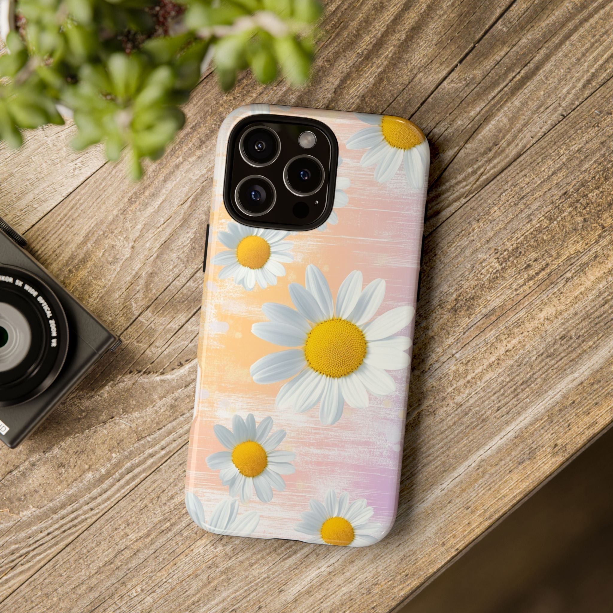 Daisy Phone Case - Floral Tough Case for Nature Lovers