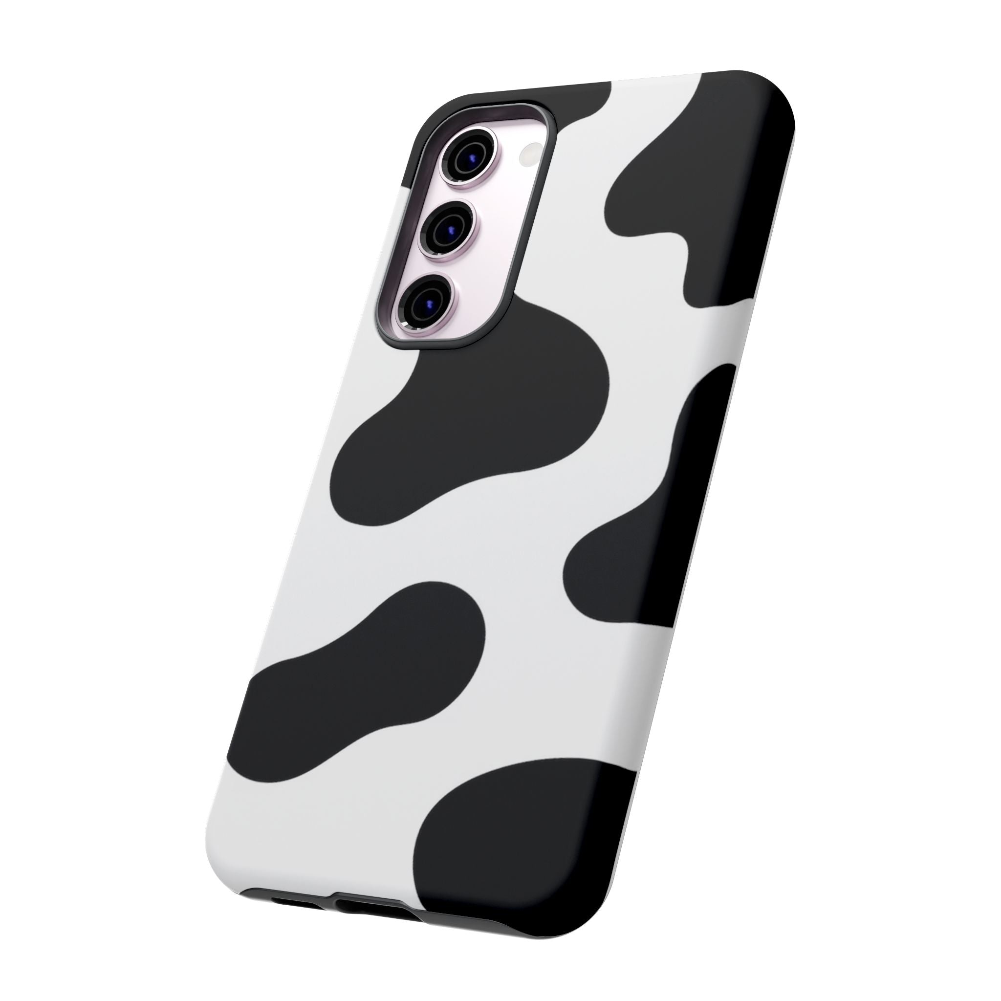 Black and White Cow Print Phone Case, Cute Tough Cases, Animal Print Case, Stylish Smartphone Accessories, Cow Lover Gift