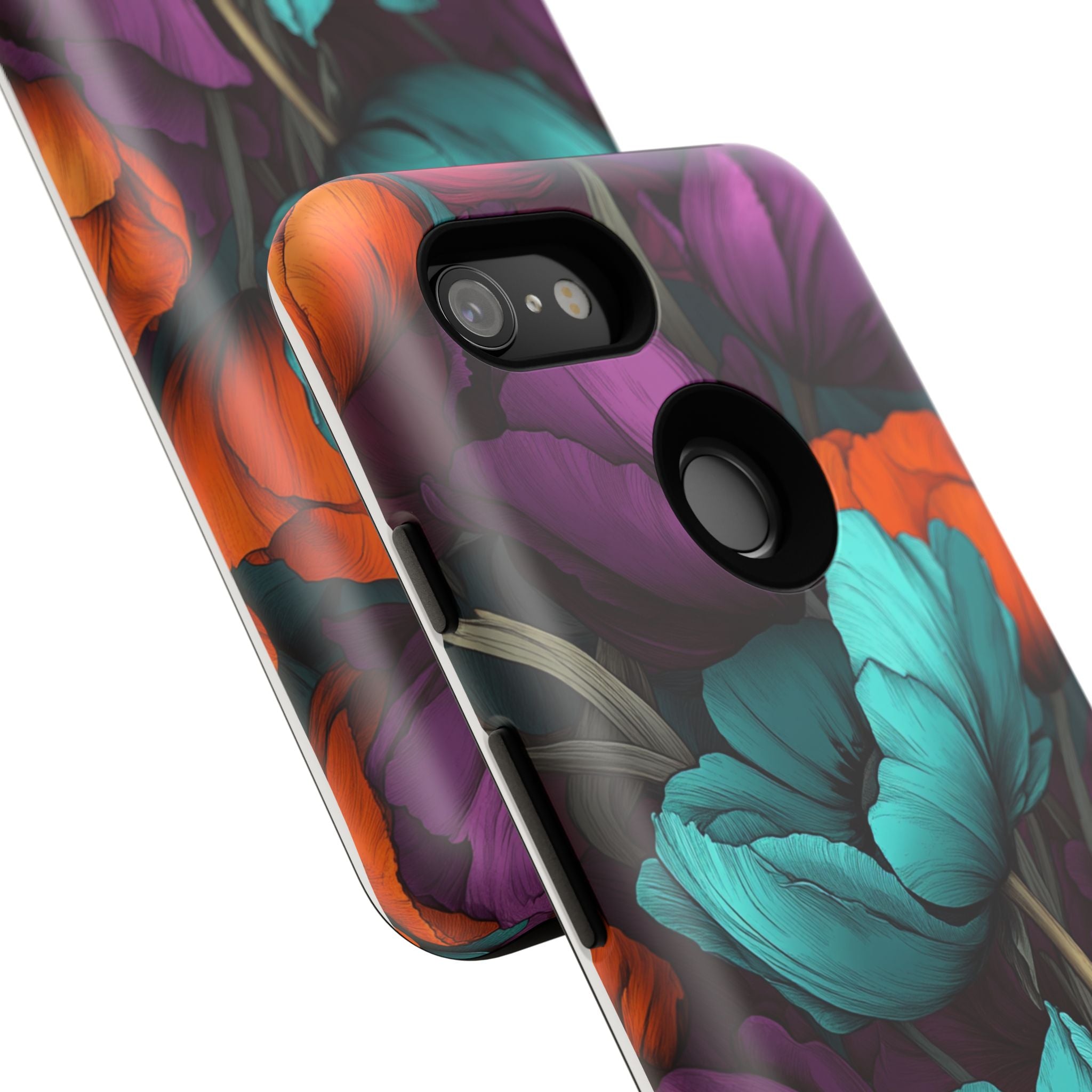 Floral Phone Case - Vibrant Flower Tough Case