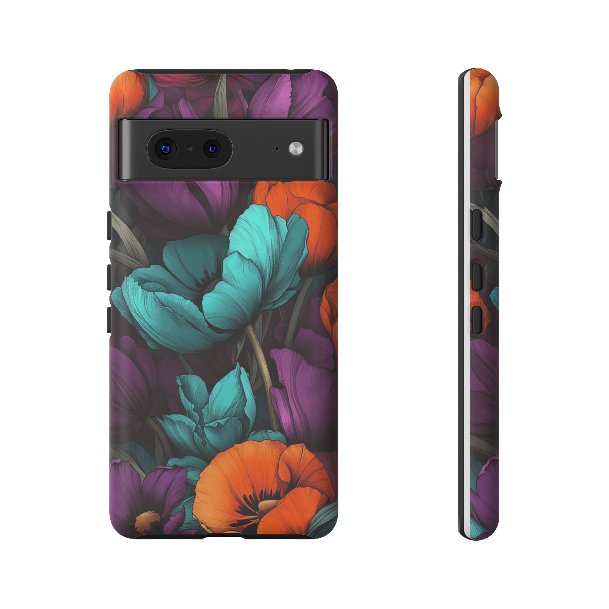 Floral Phone Case - Vibrant Flower Tough Case
