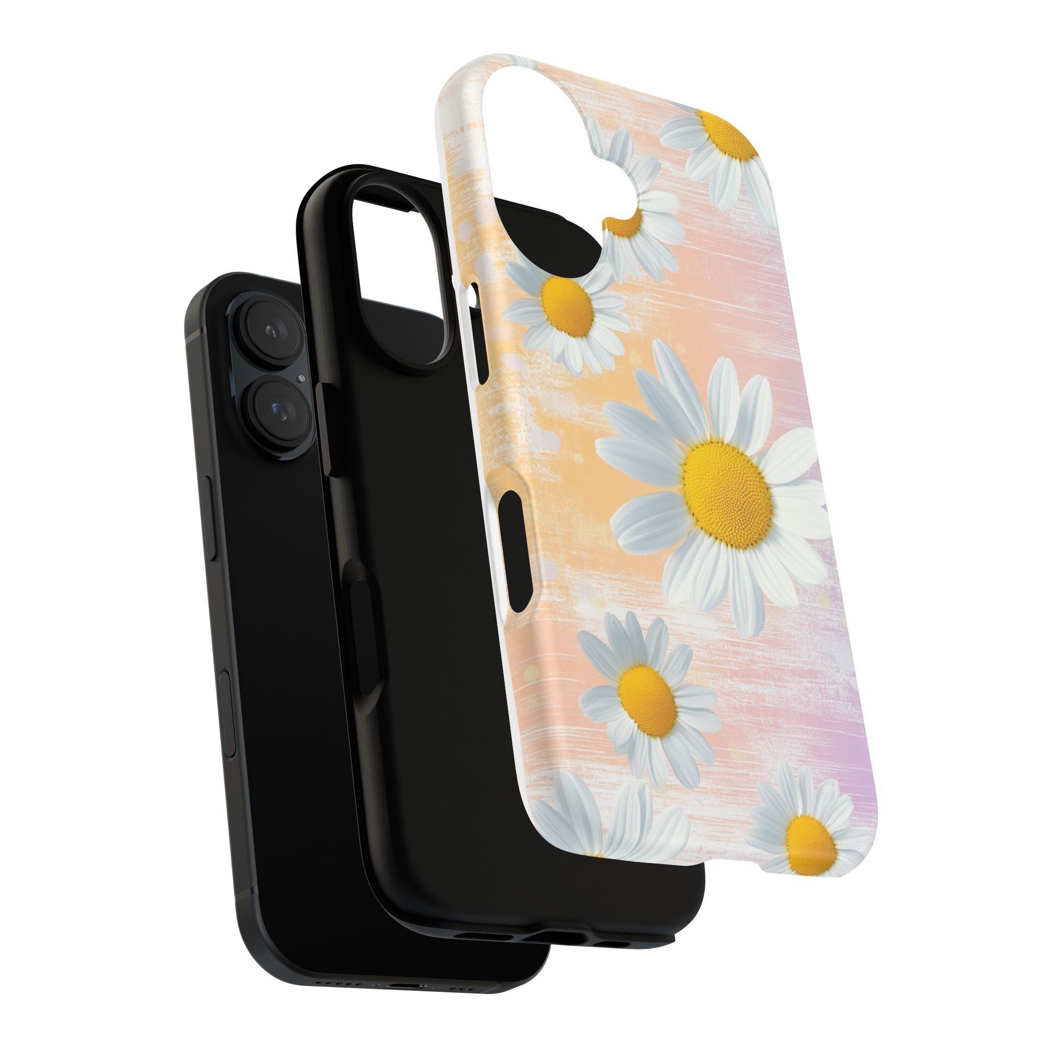 Daisy Phone Case - Floral Tough Case for Nature Lovers