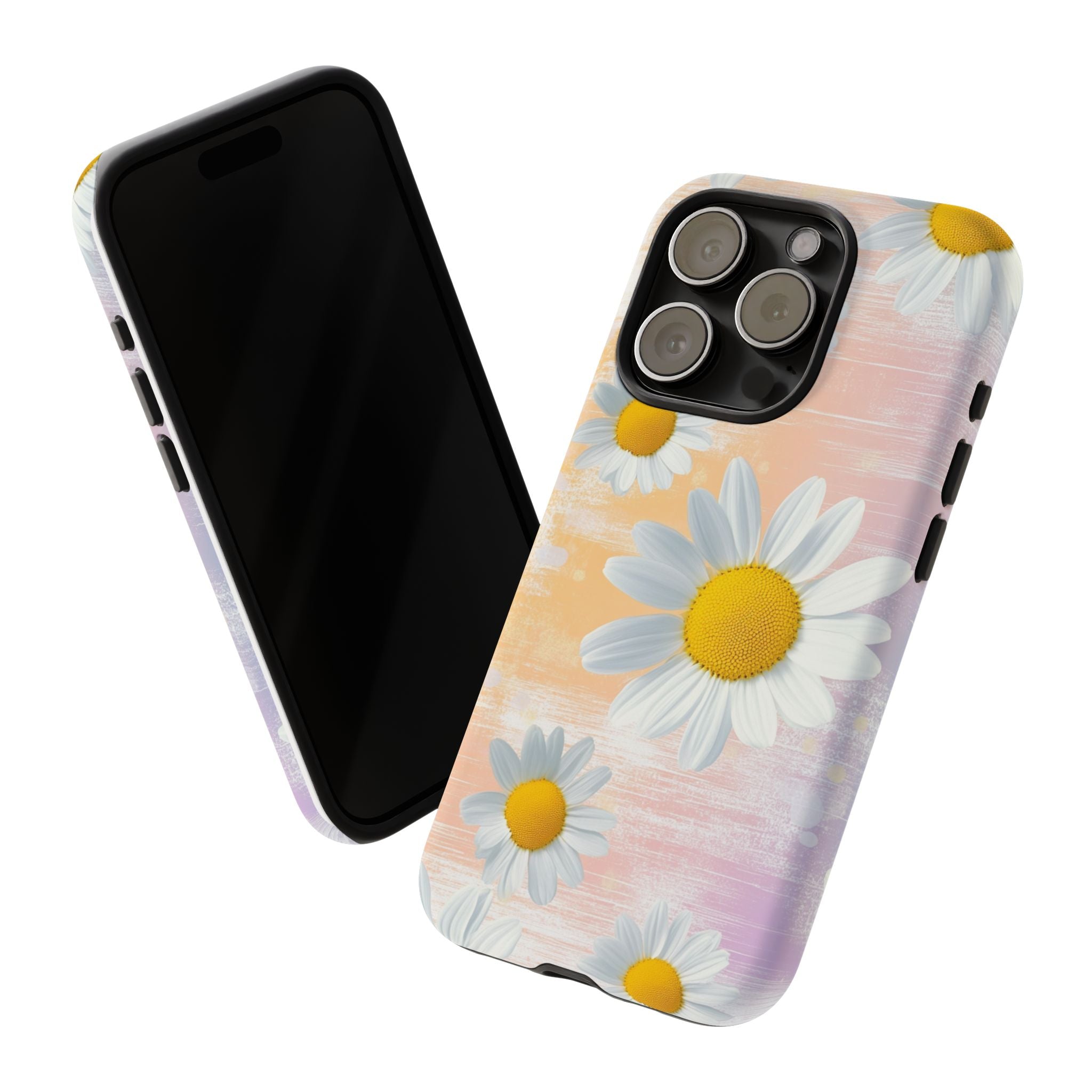 Daisy Phone Case - Floral Tough Case for Nature Lovers