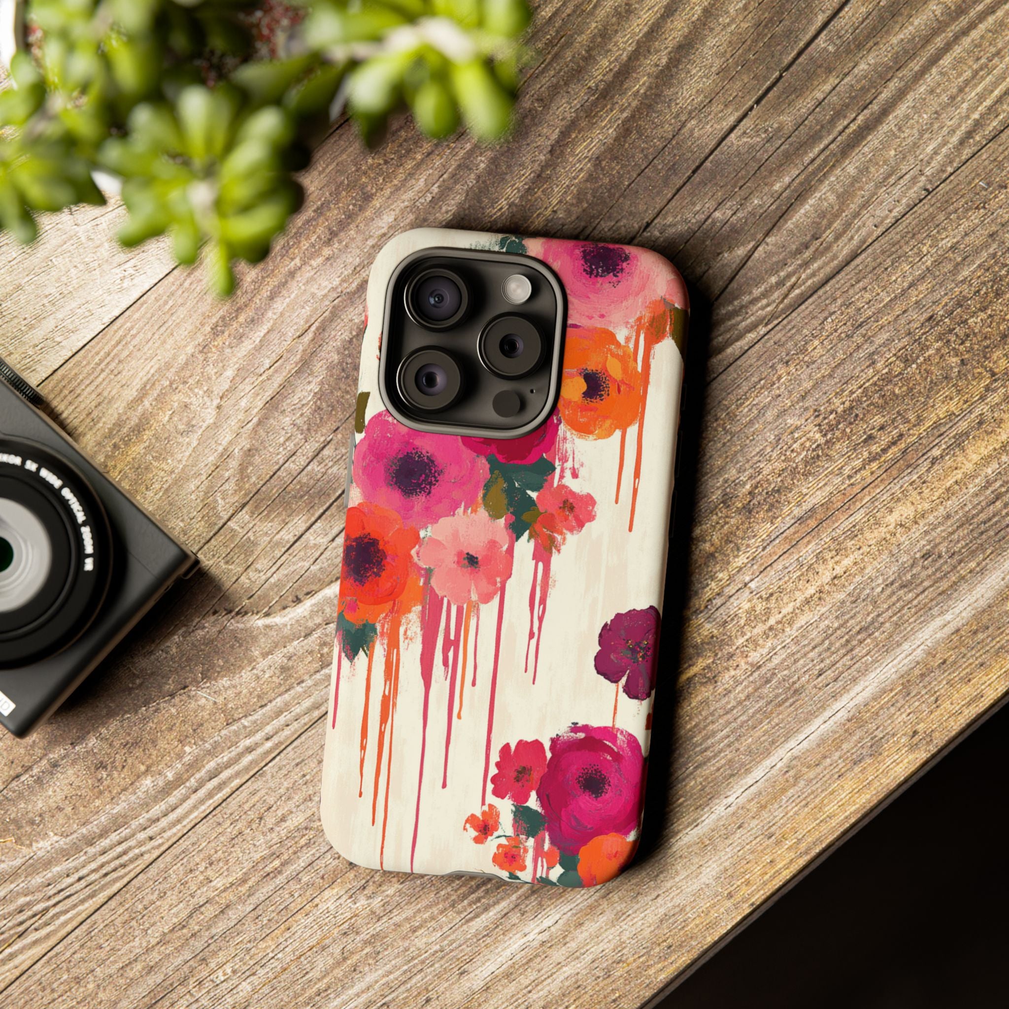 Floral Phone Case - Tough Cases with Vibrant Flower Design