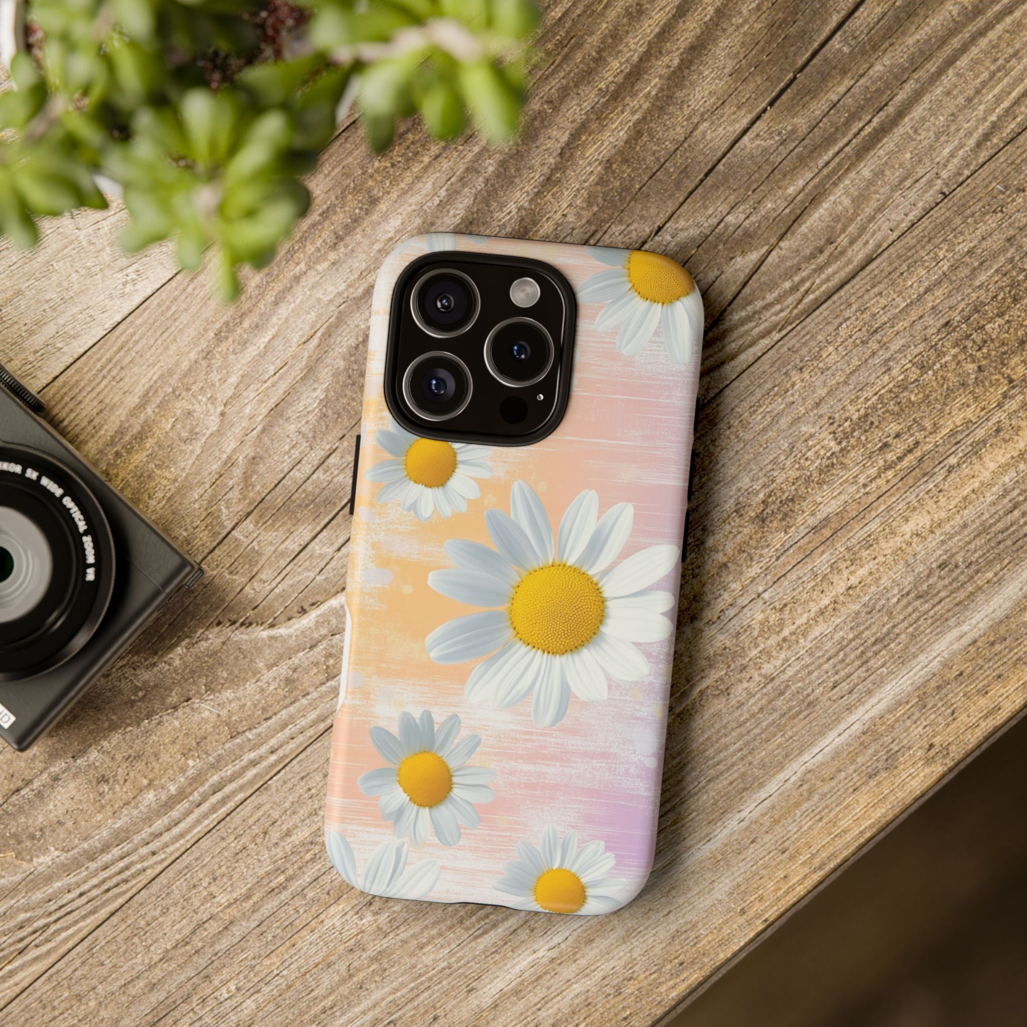 Daisy Phone Case - Floral Tough Case for Nature Lovers