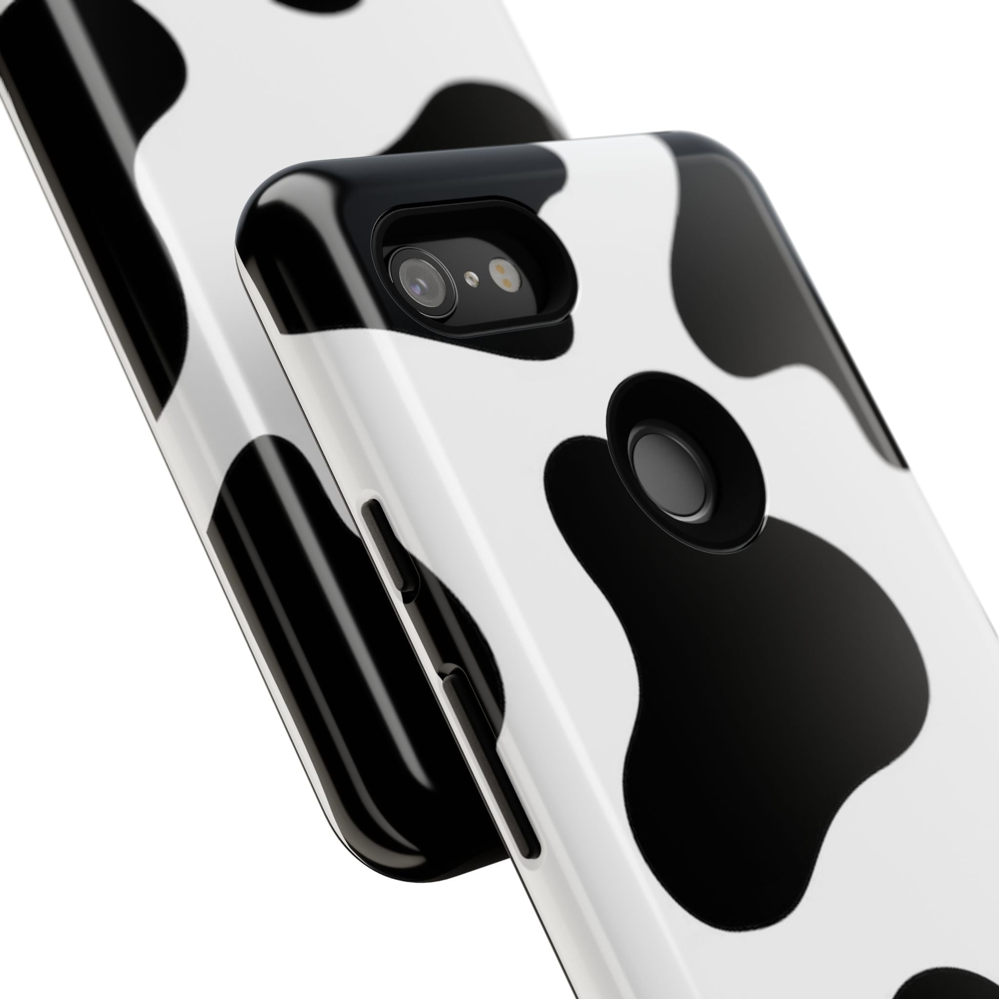 Black and White Cow Print Phone Case, Cute Tough Cases, Animal Print Case, Stylish Smartphone Accessories, Cow Lover Gift