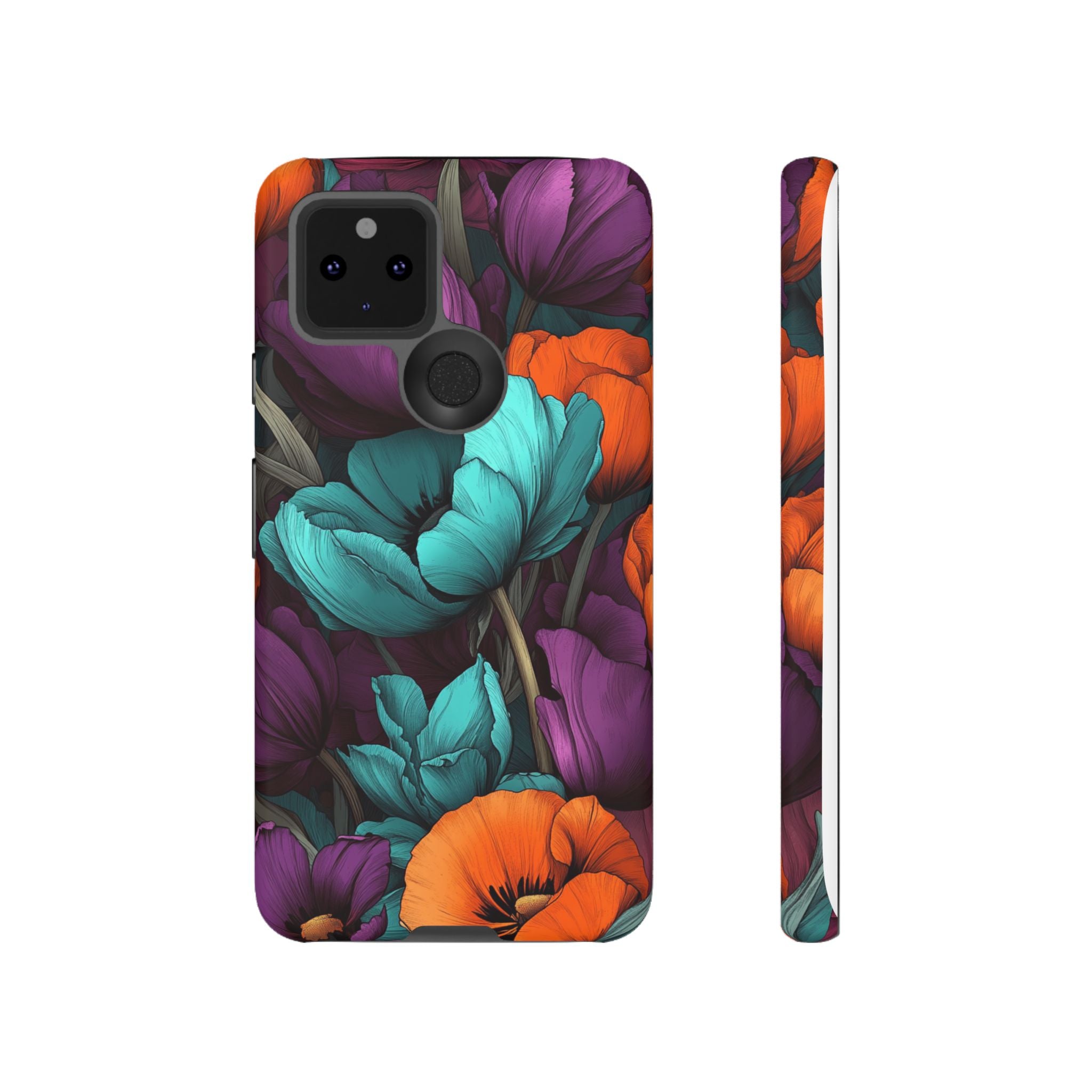 Floral Phone Case - Vibrant Flower Tough Case