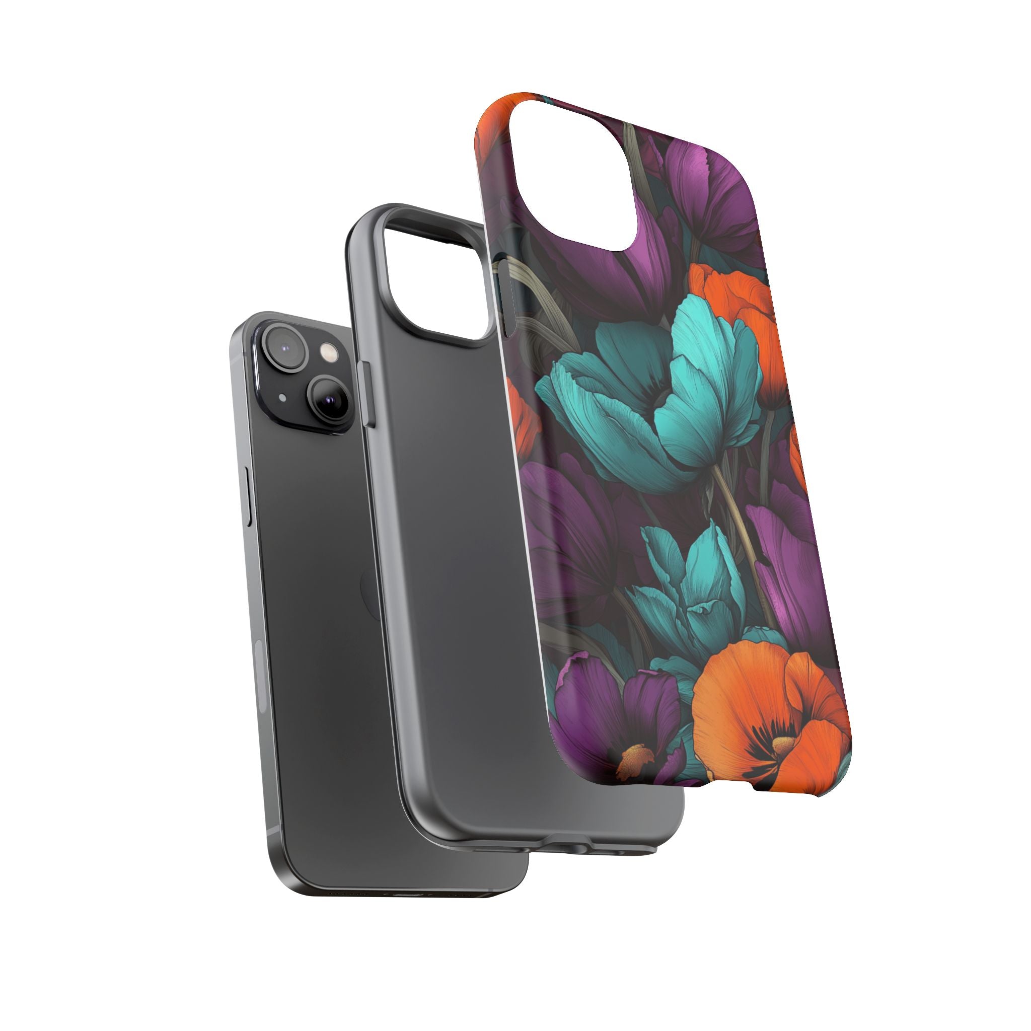 Floral Phone Case - Vibrant Flower Tough Case