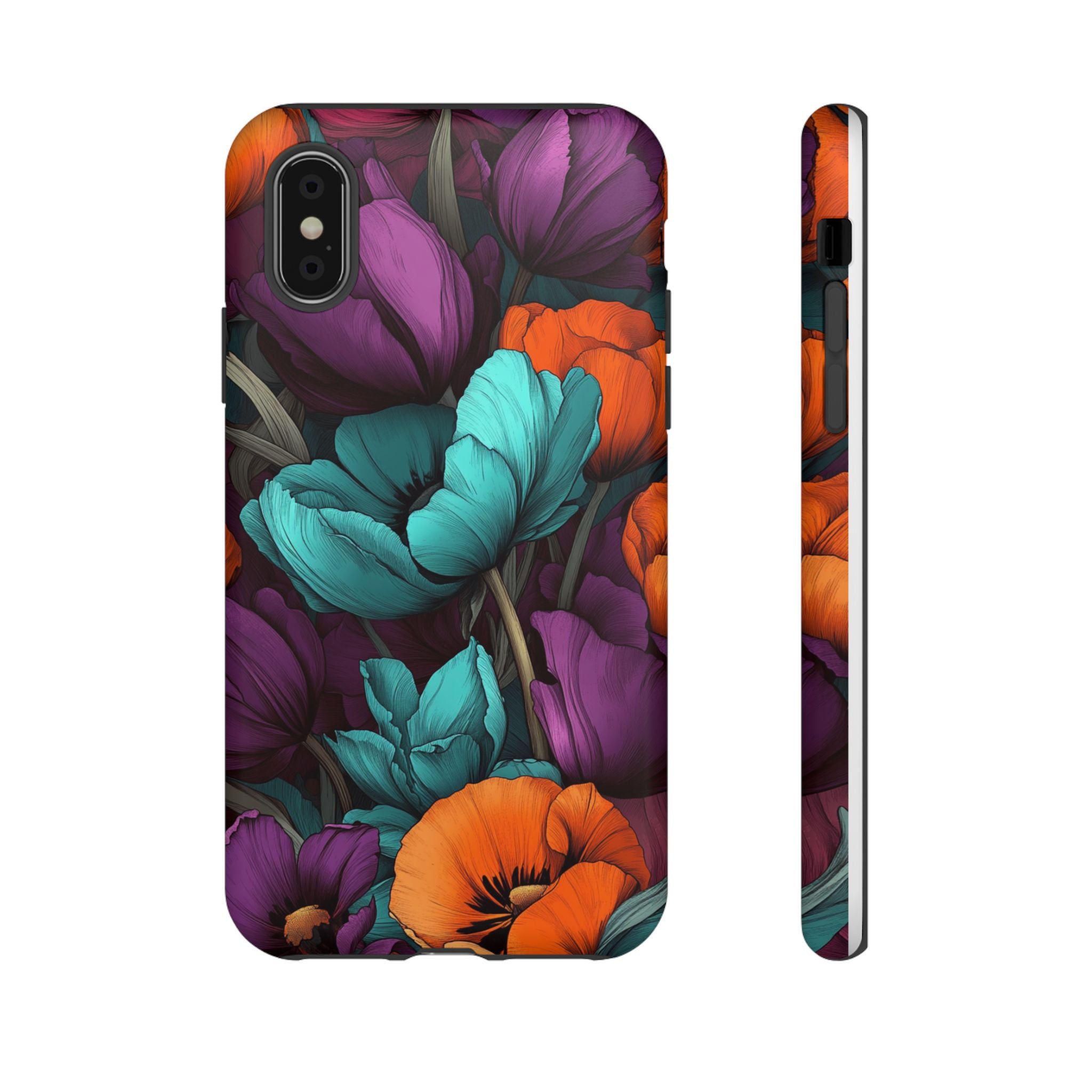 Floral Phone Case - Vibrant Flower Tough Case