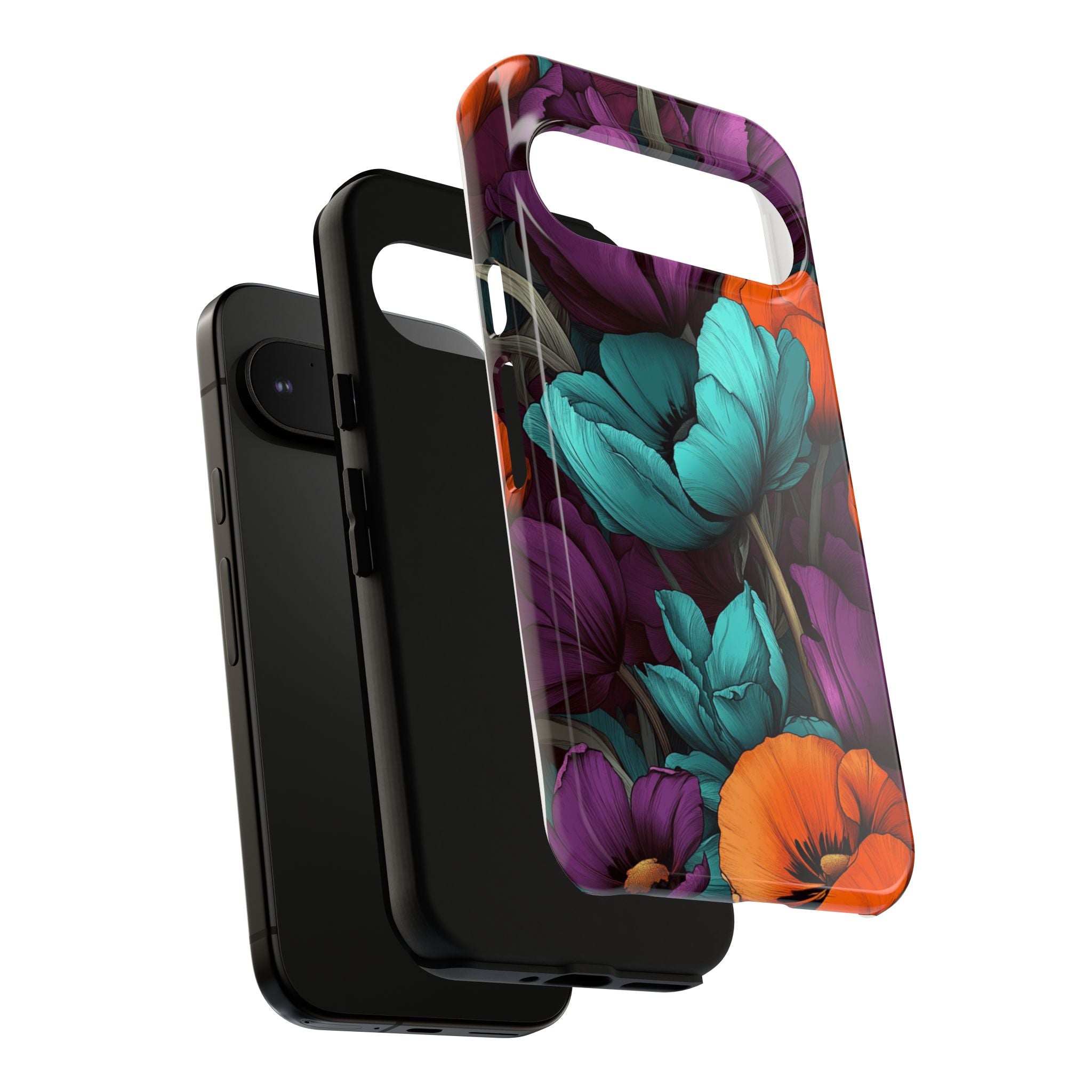 Floral Phone Case - Vibrant Flower Tough Case