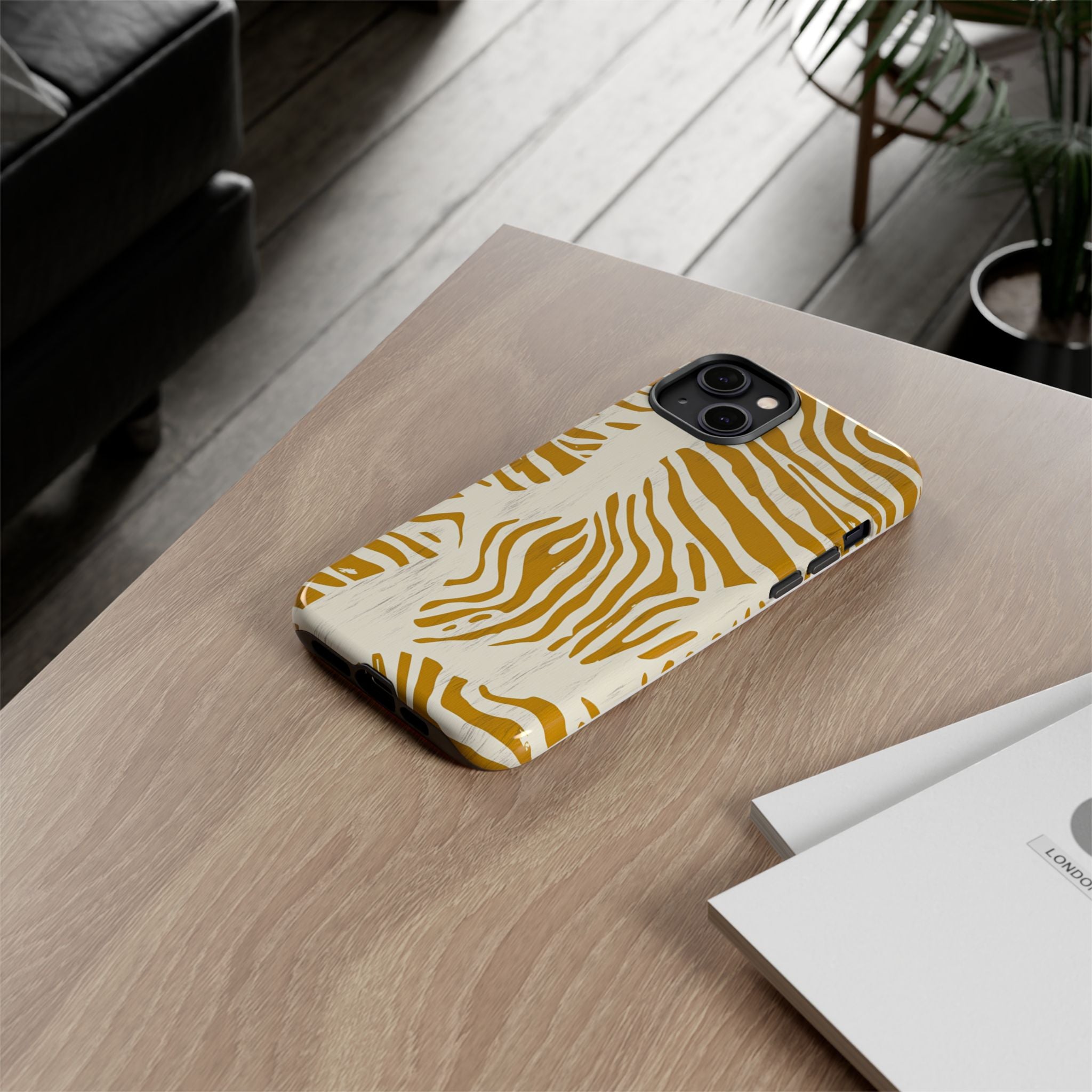 Stylish Phone Case with Zebra Print