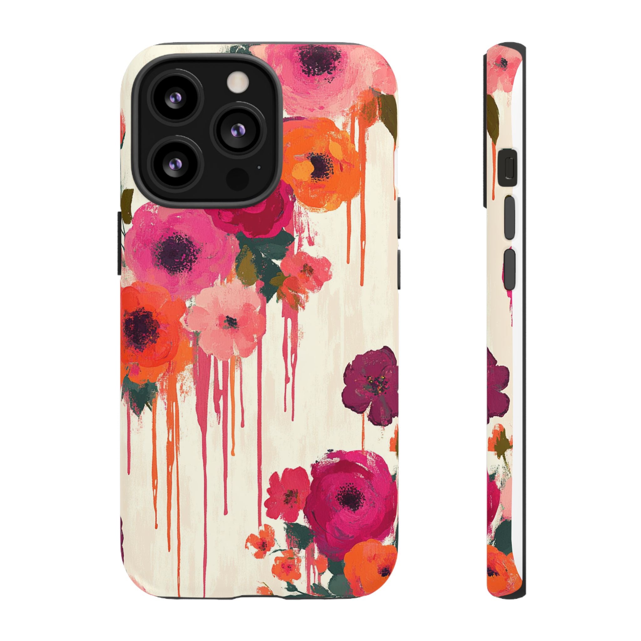 Floral Phone Case - Tough Cases with Vibrant Flower Design
