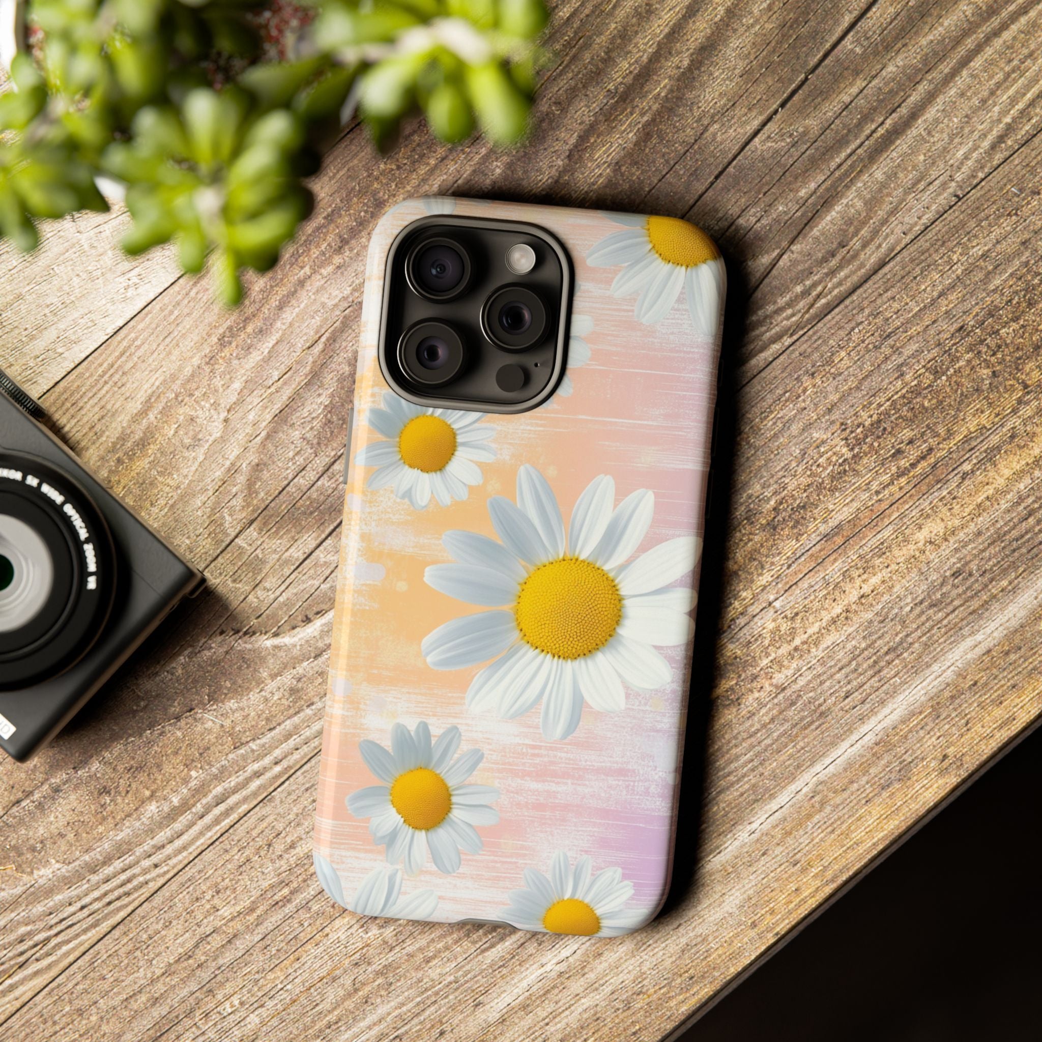 Daisy Phone Case - Floral Tough Case for Nature Lovers