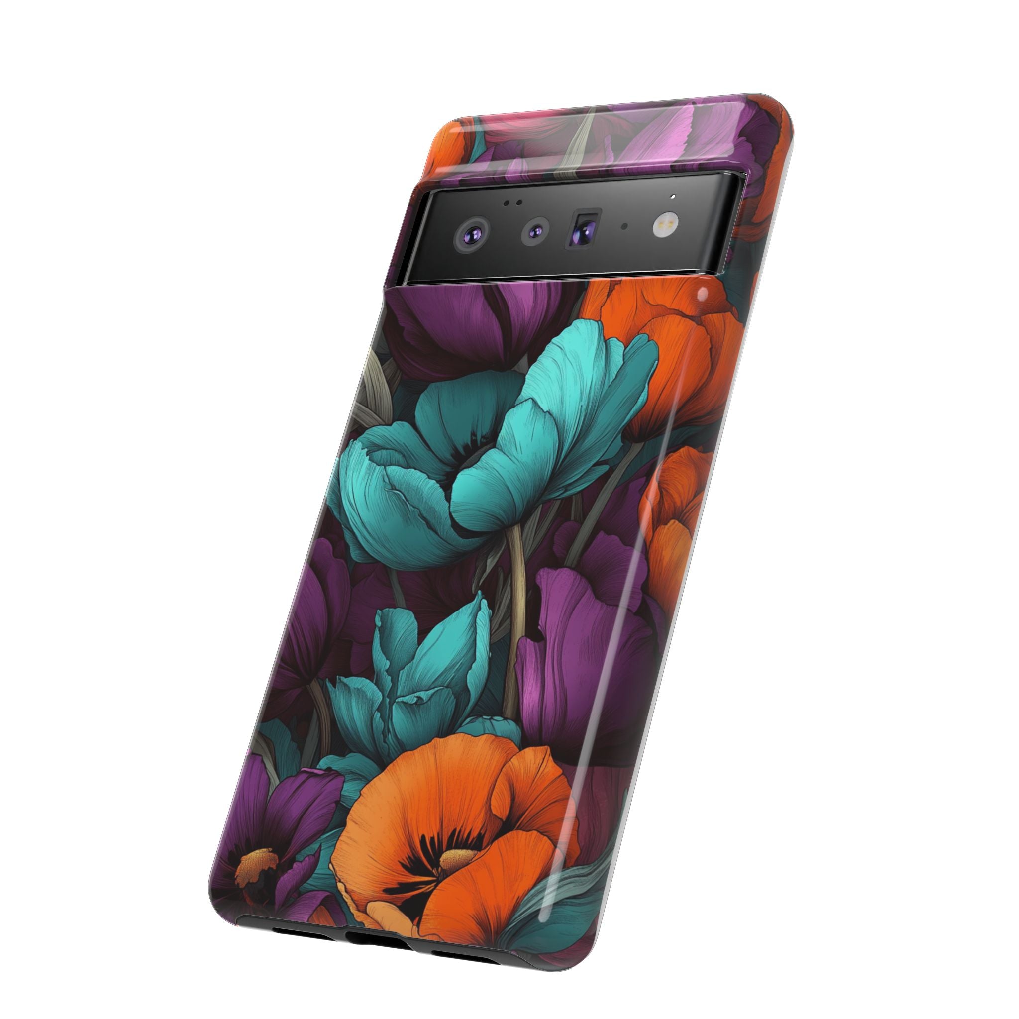 Floral Phone Case - Vibrant Flower Tough Case