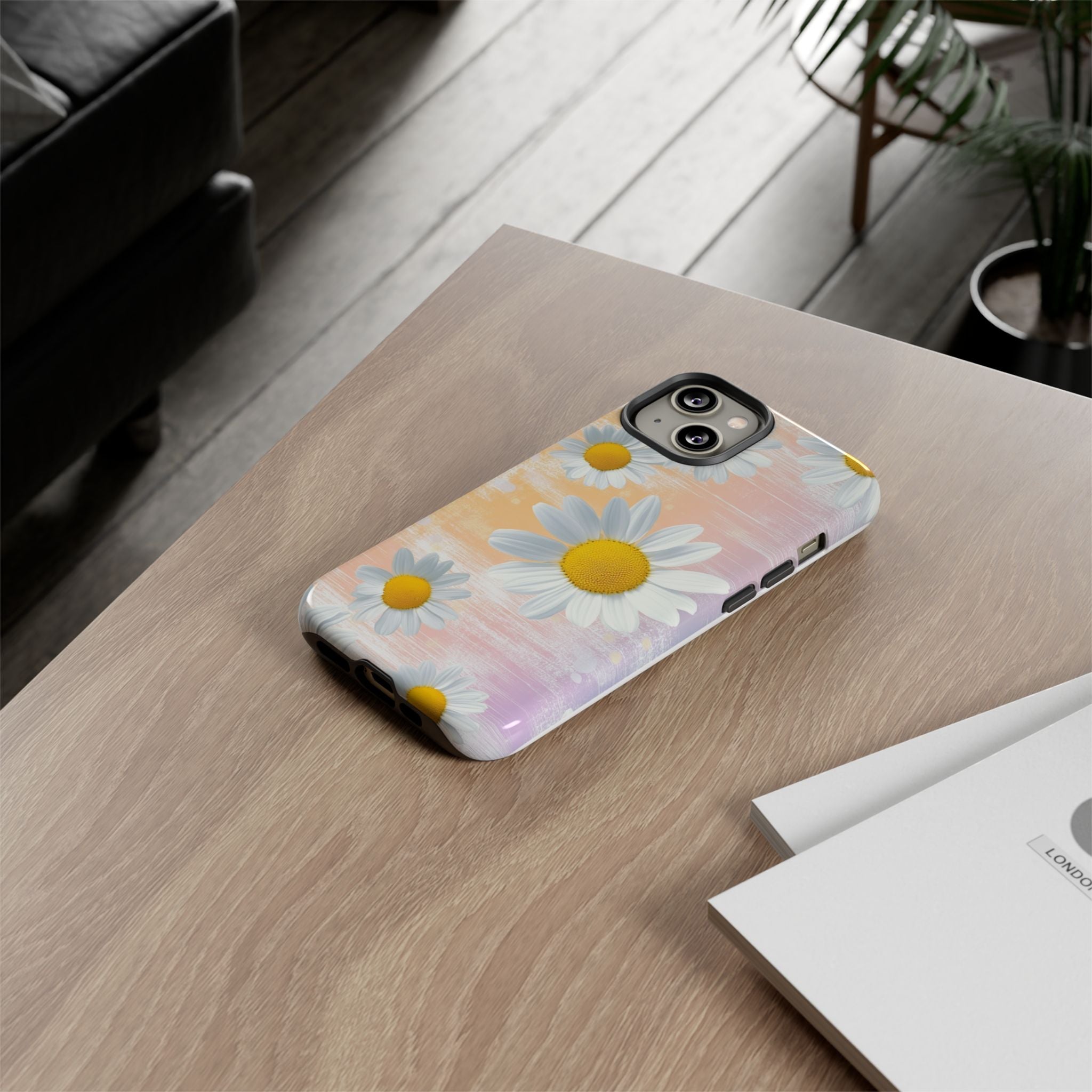 Daisy Phone Case - Floral Tough Case for Nature Lovers