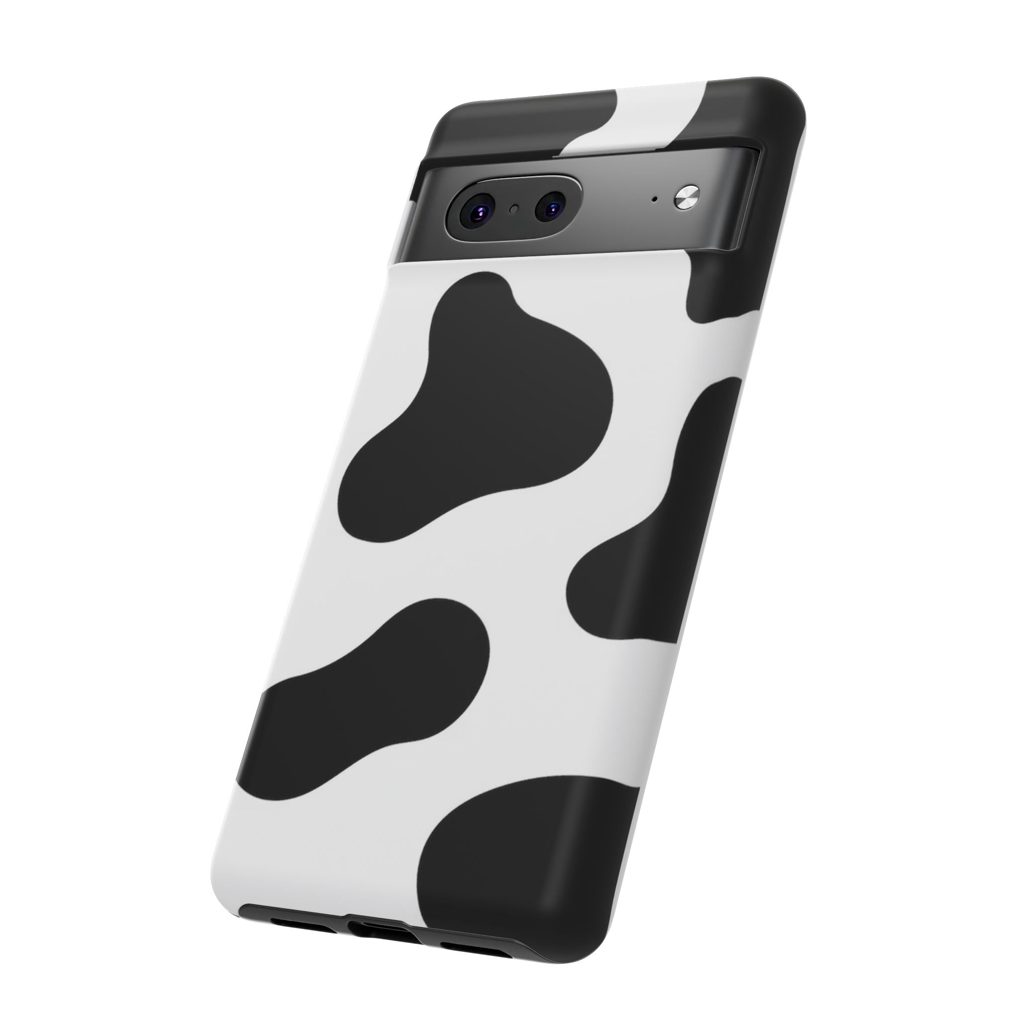 Black and White Cow Print Phone Case, Cute Tough Cases, Animal Print Case, Stylish Smartphone Accessories, Cow Lover Gift